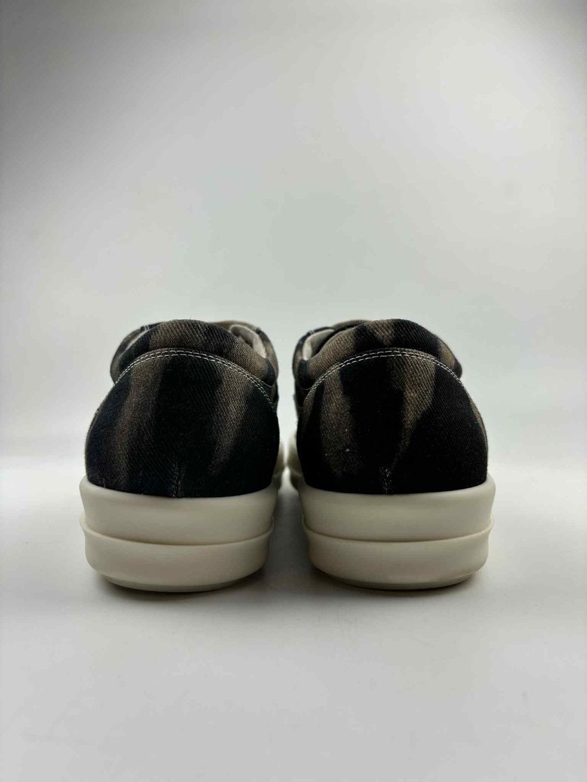 Rick Owens Drkshdw Rick Owens VTG Low Black Terra Sun Bleached Denim Sneakers Size US 10 / EU 43 - 7 Thumbnail