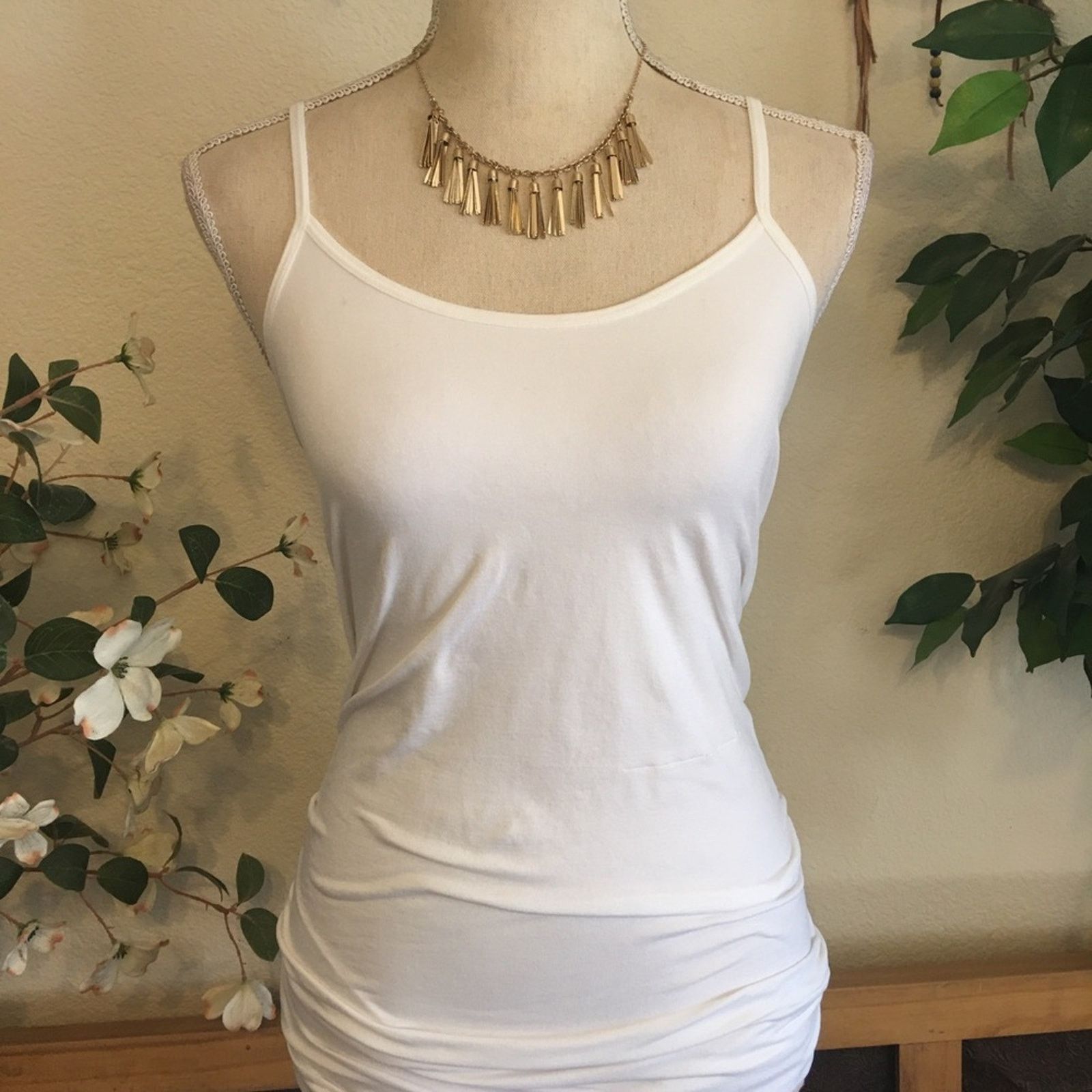Jewelry Gold plated tassel fringe rolo chain necklace Size ONE SIZE - 4 Thumbnail