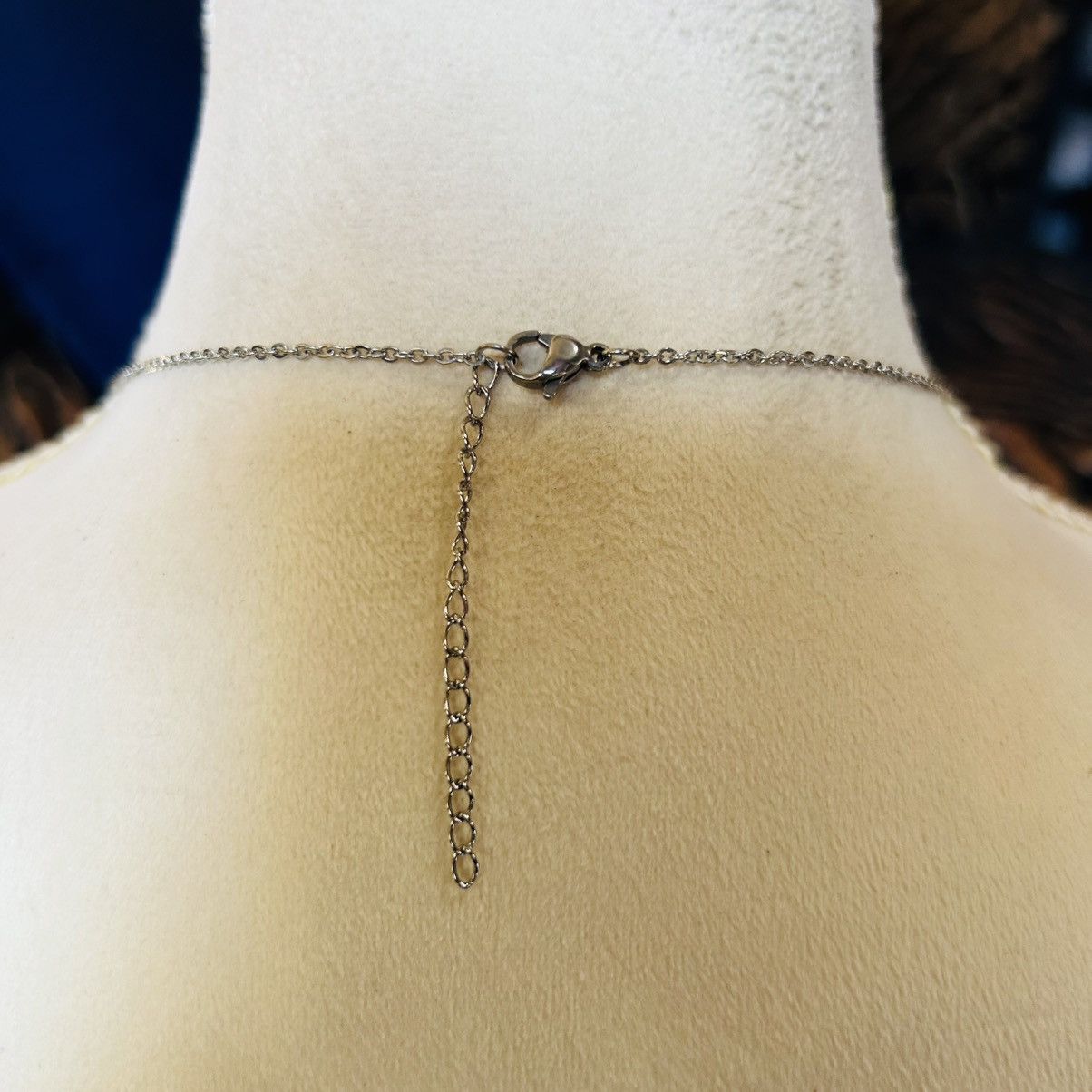 Handmade Handcrafted vintage bead drop pendant on chain necklace Size ONE SIZE - 4 Thumbnail