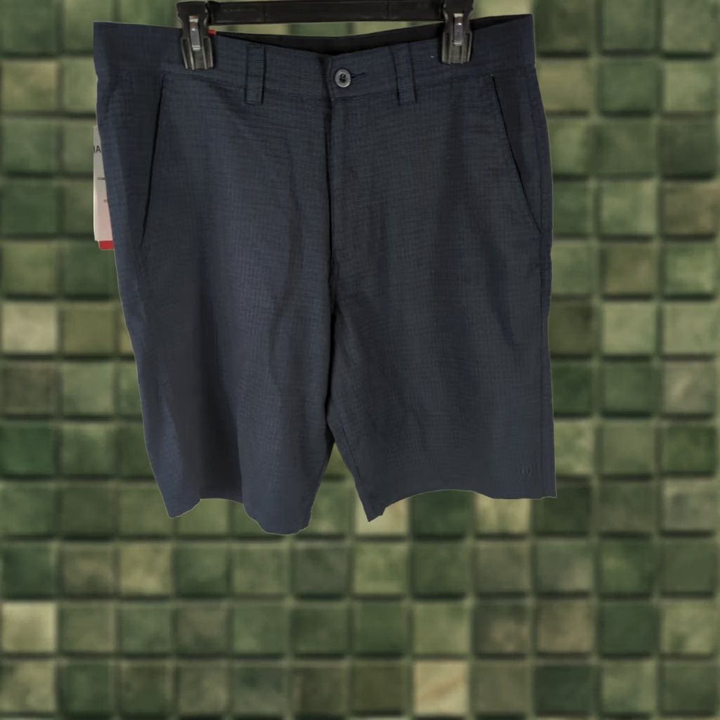 Hang Ten Hang Ten Mens Walk Shorts Regular 34 Dark Blue Stretch Polyester NWT Nautical Striped Lightweight Zip Pocket Casual Shorts Boys? Size US 34 / EU 50 - 1 Thumbnail