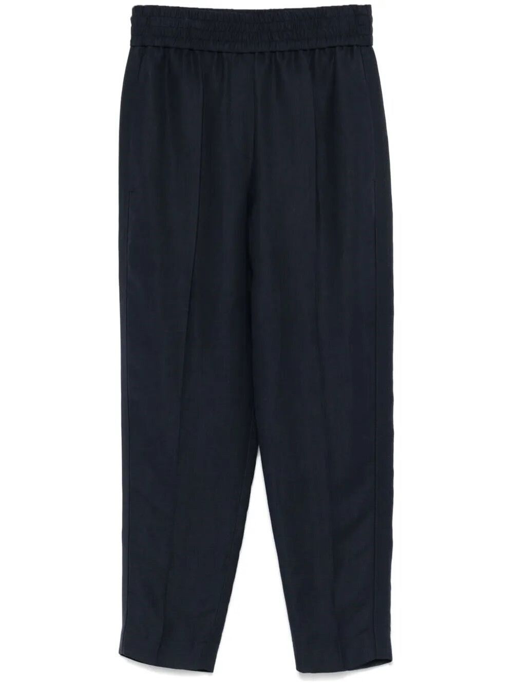Brunello Cucinelli Viscose And Linen Fluid Twill Baggy Pull-On Pants Size 28" / US 6 / IT 42 - 1 Thumbnail