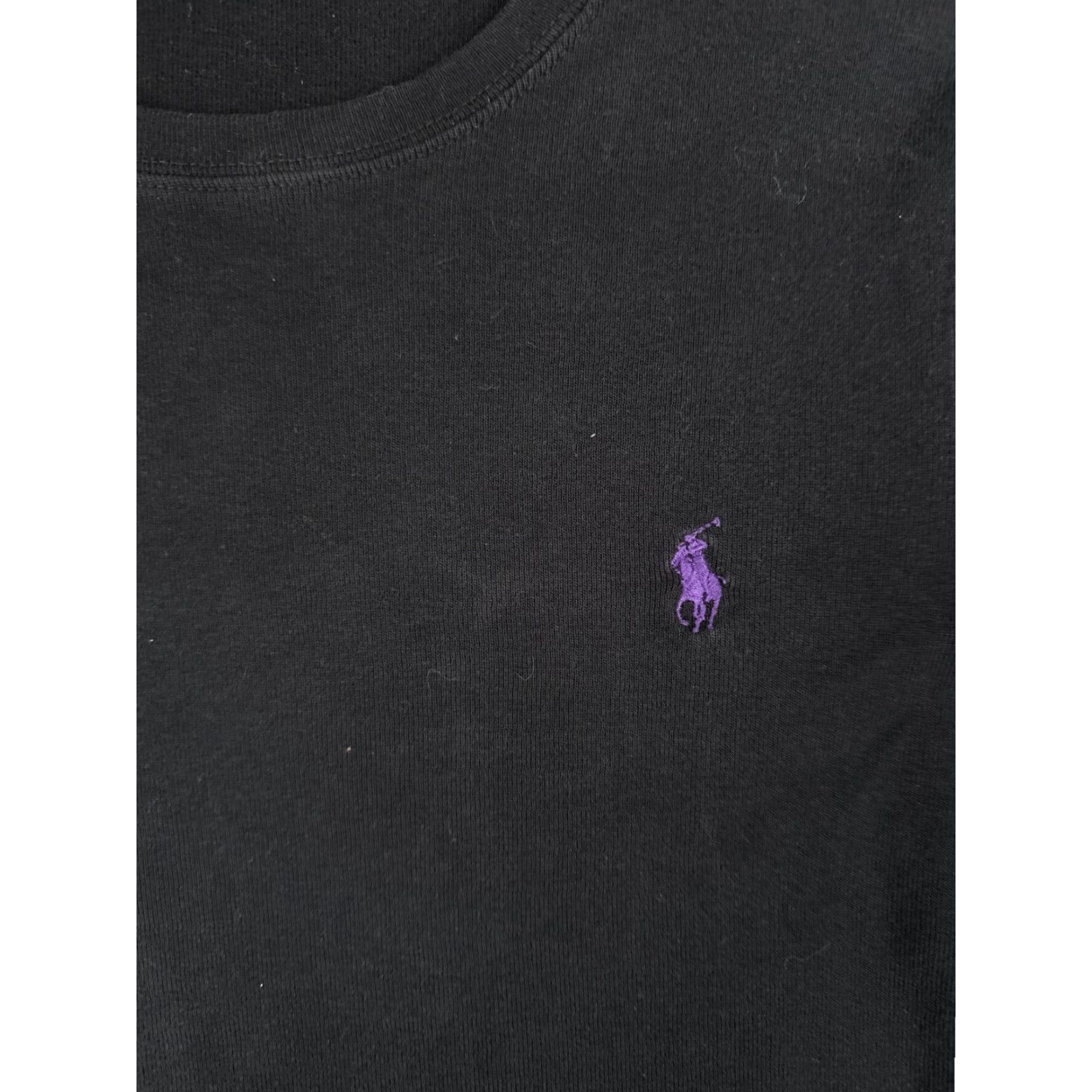 Polo Ralph Lauren Ralph Lauren Sport Shirt Teens Medium Black Slim Fit Long Sleeve Cotton Logo Tee Size US M / EU 48-50 / 2 - 6 Thumbnail