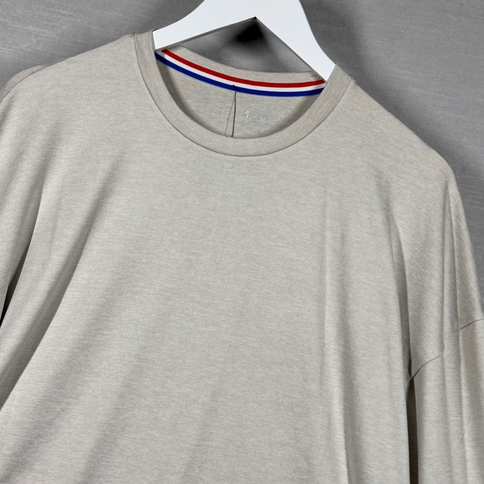 Vintage Fourlaps Shirt Womens Small Oatmeal Heather Stratus Thermoregulating Athletic Shirt Womens Small Beige Polyester Spandex Athletic Womens Mens Girls Size S / US 4 / IT 40 - 3 Thumbnail