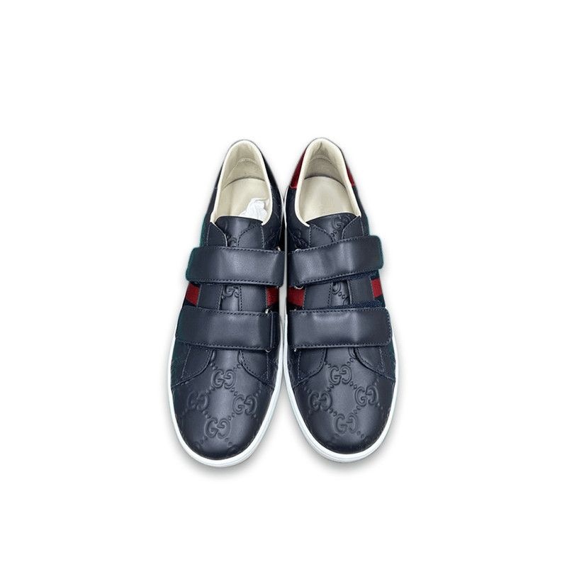 Gucci Gucci Kids' Leather Sneakers with Velcro Straps - Size US 6.5 / EU 39-40 - 6 Thumbnail