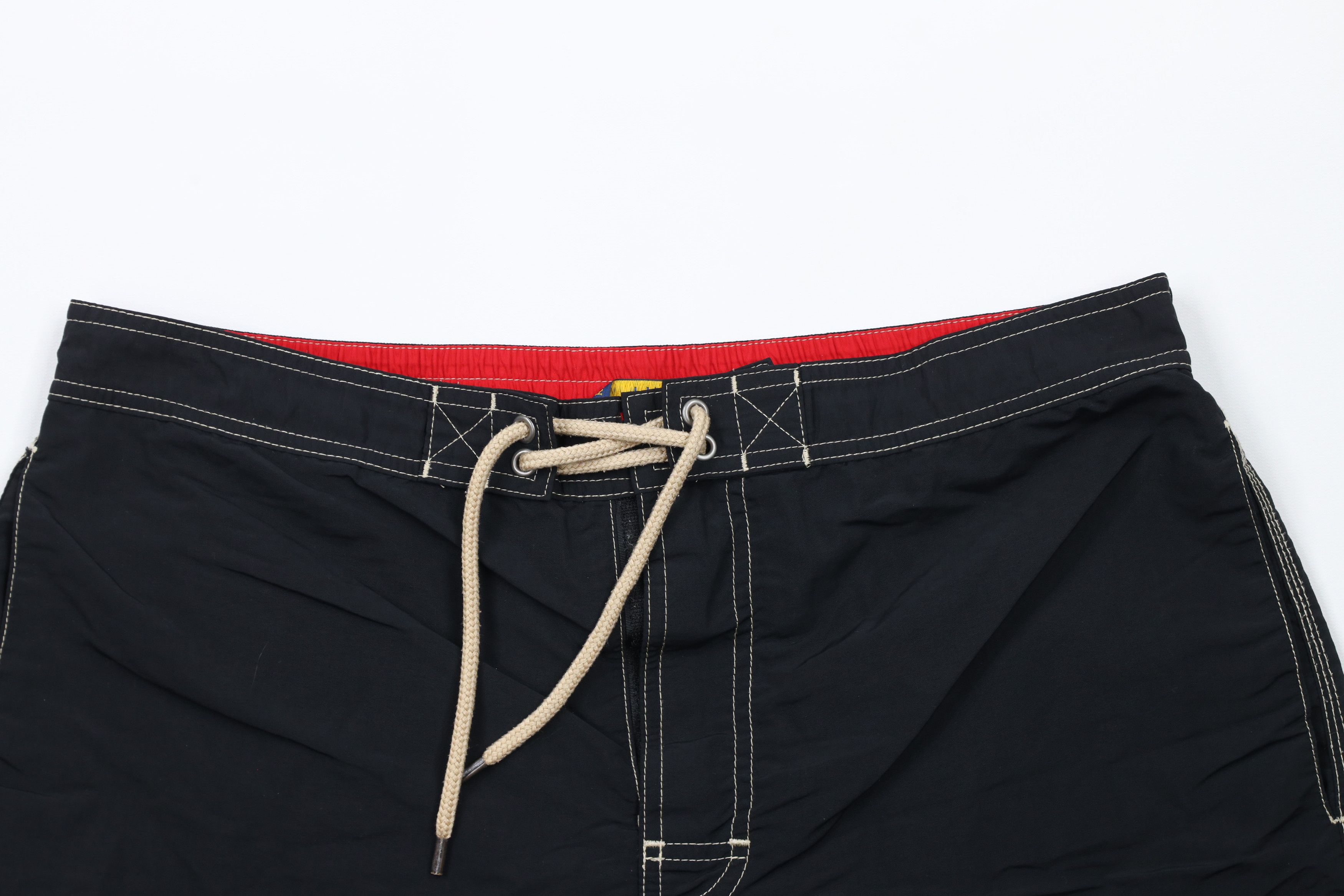 Ralph Lauren × Vintage Vintage Ralph Lauren Spell Out Lined Short Swim Trunks Black Size US 34 / EU 50 - 2 Thumbnail