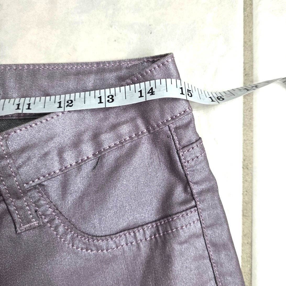 Other i Jeans by Buffalo Orchid Shiny Faux Leather Pants - 30/10 Size 32" / US 10 / IT 46 - 8 Thumbnail