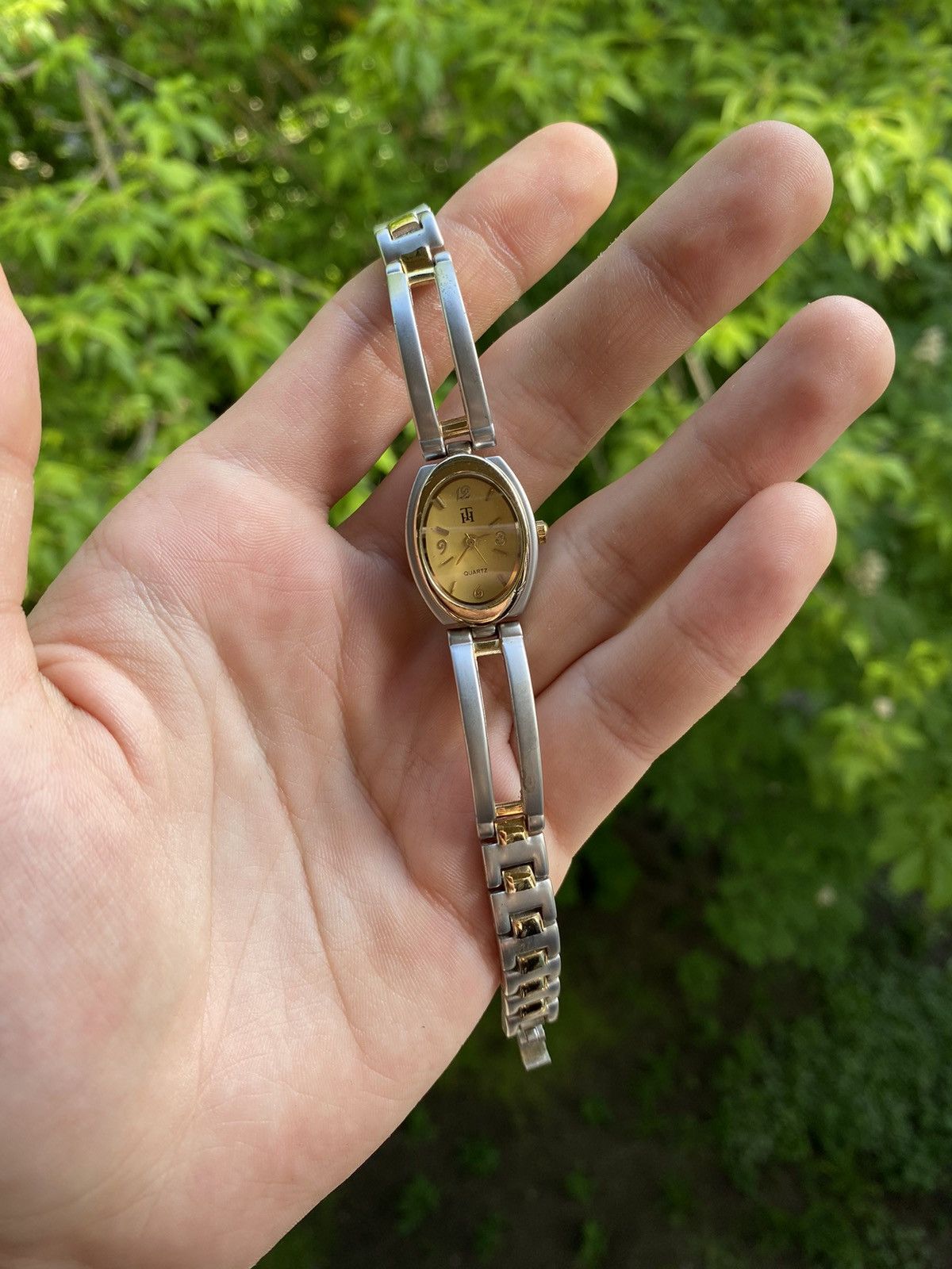 Japanese Brand × Jewelry × Vintage Elegant Two-Tone Watch - Silver & Gold Size ONE SIZE - 5 Thumbnail