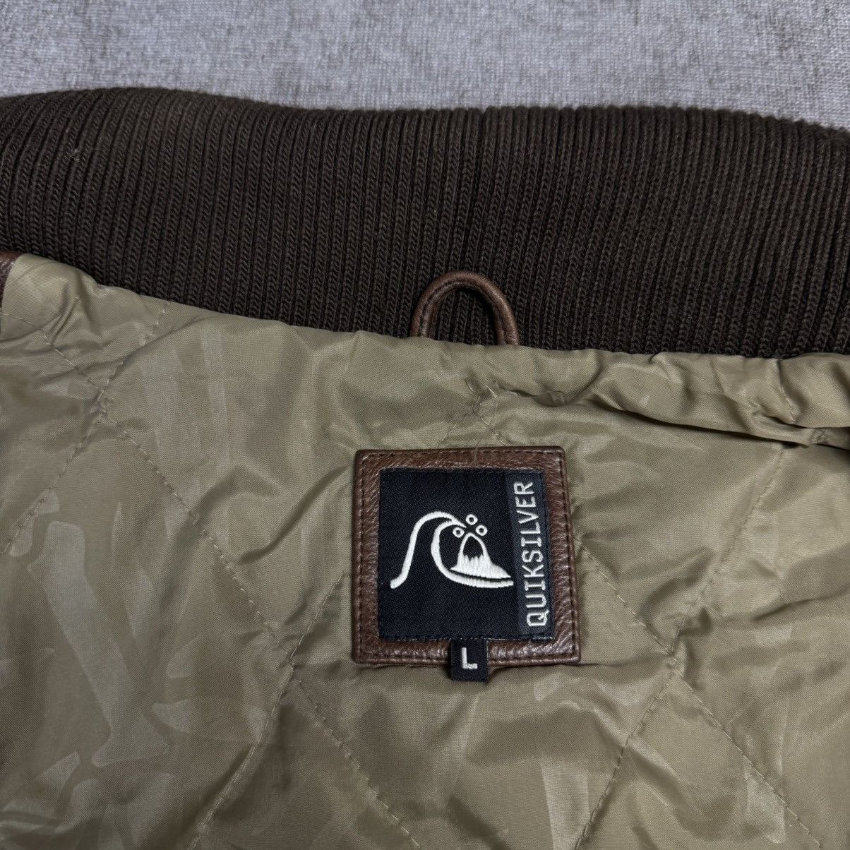 Quiksilver × Vintage Vintage Quiksilver Leather Jacket 90s Size US L / EU 52-54 / 3 - 11 Thumbnail