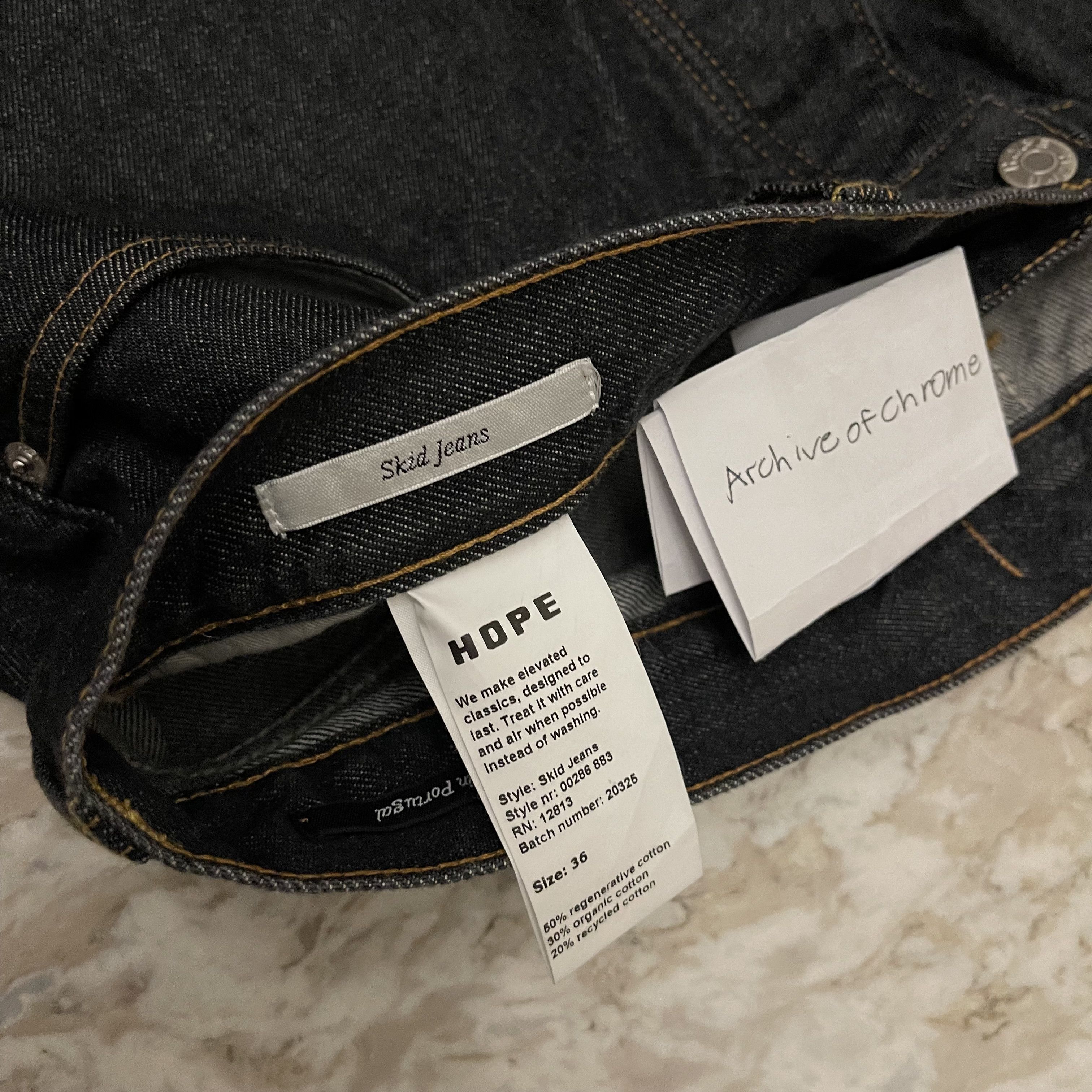Hope Hope Stockholm Denim Wide Legged Jeans Navy Size US 36 / EU 52 - 6 Thumbnail