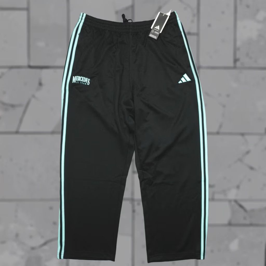 Adidas Adidas Mercedes-AMG Petronas F1 Team Track Pants Black Blue Men’s L KG4744 Pants Track Nike Size US 33 - 1 Thumbnail