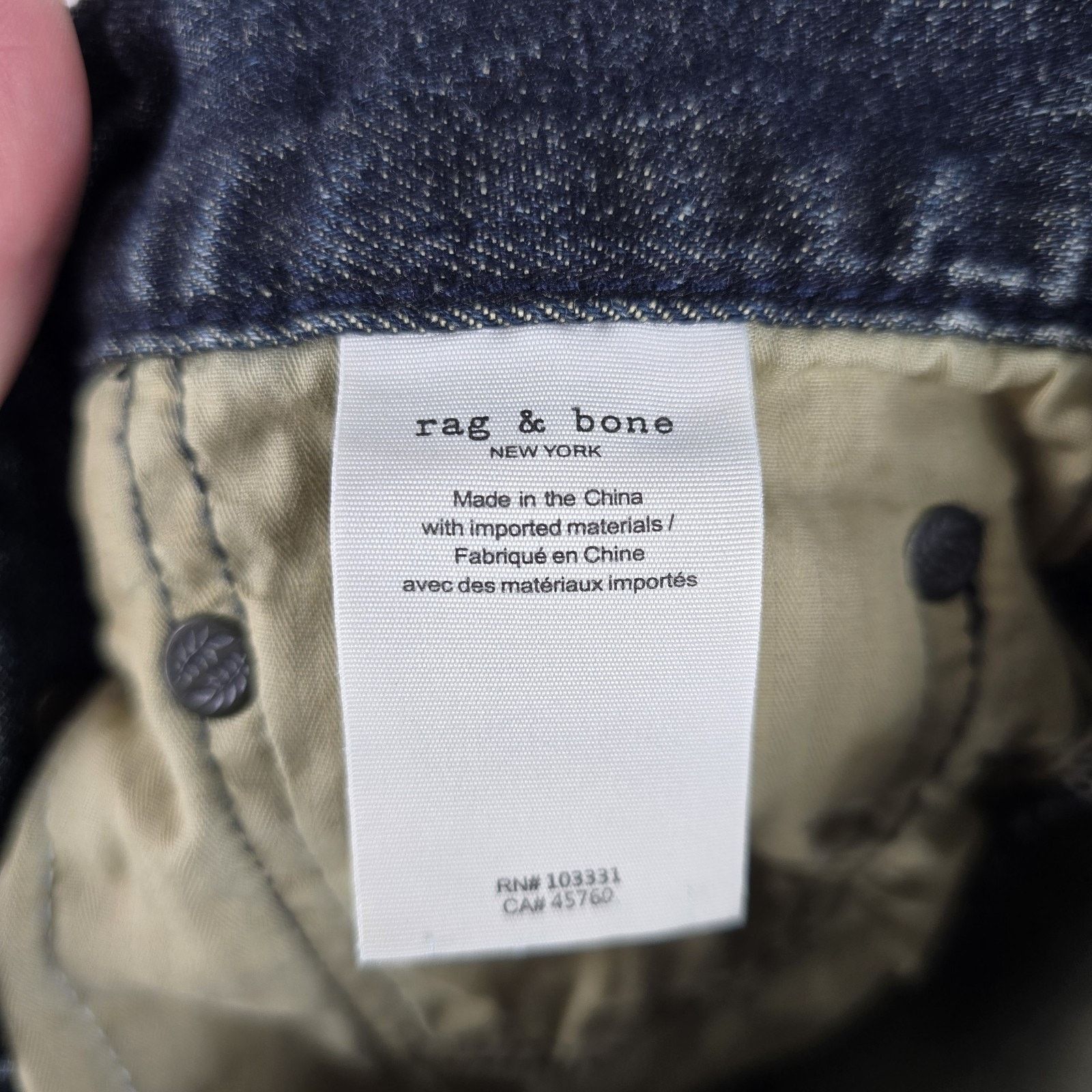 Rag & Bone Rag & Bone Ainsley Distressed FIT 1 Skinny Jeans Fits 28x30 Size 28" / US 6 / IT 42 - 8 Thumbnail
