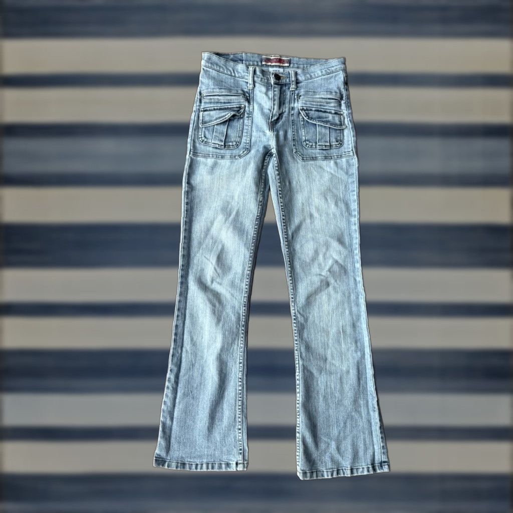 Vintage VINTAGE Z. Cavaricci Jeans Women’s 14 Bootcut Flare Denim Blue Retro 90s Size 36" / US 14 / IT 50 - 1 Thumbnail