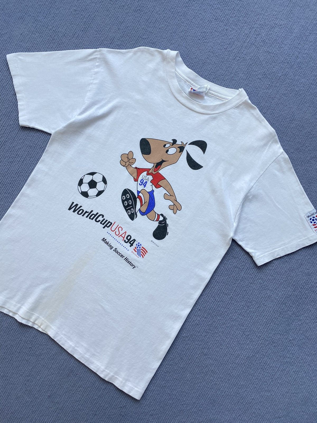 Vintage White 1994 USA World Cup Tee🏆✨🇺🇸 Size US M / EU 48-50 / 2 - 2 Thumbnail