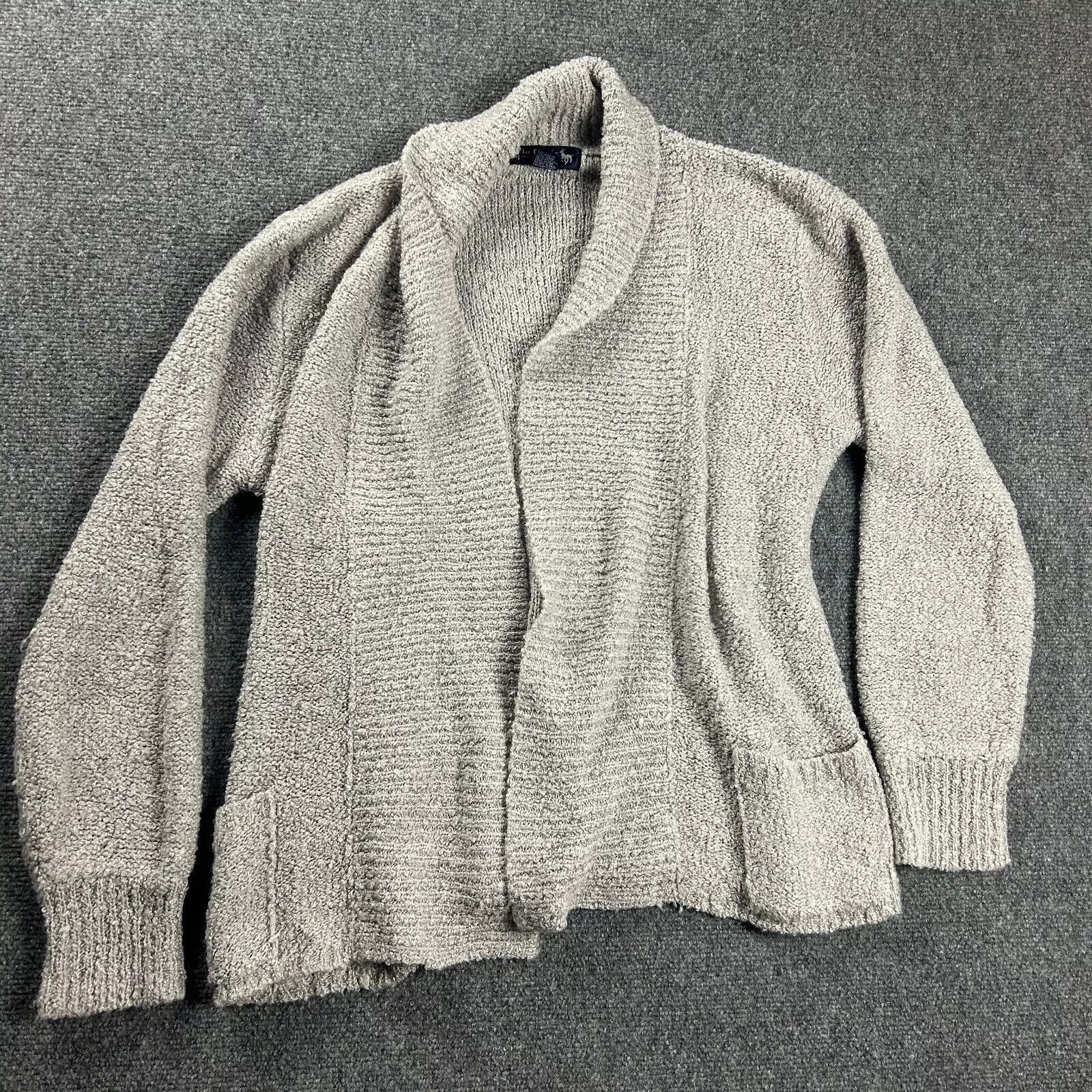 Other Le Chois Cardigan Womens Large Gray Chunky Knit 100% Acrylic Size L / US 10 / IT 46 - 1 Thumbnail