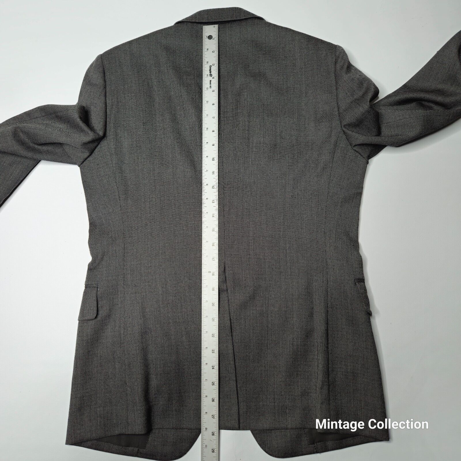 Burberry VINTAGE BURBERRYS TAILORED IN JAPAN 100% WOOL GRAY COAT 40T Size 40L - 13 Thumbnail