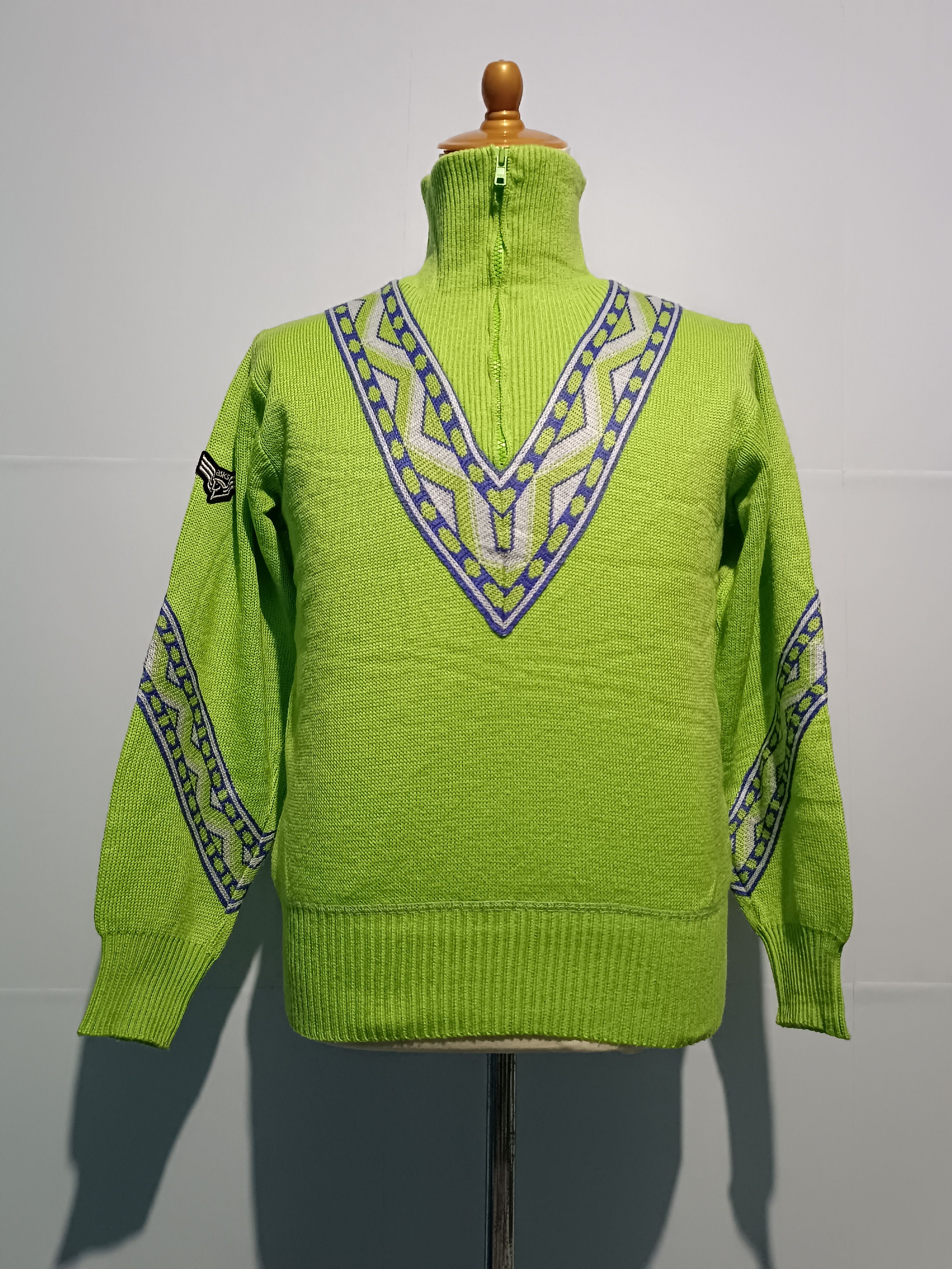 Asics × Japanese Brand Unisex Asics Vintage Sweater Knitwear Sport Wear Size US M / EU 48-50 / 2 - 2 Thumbnail