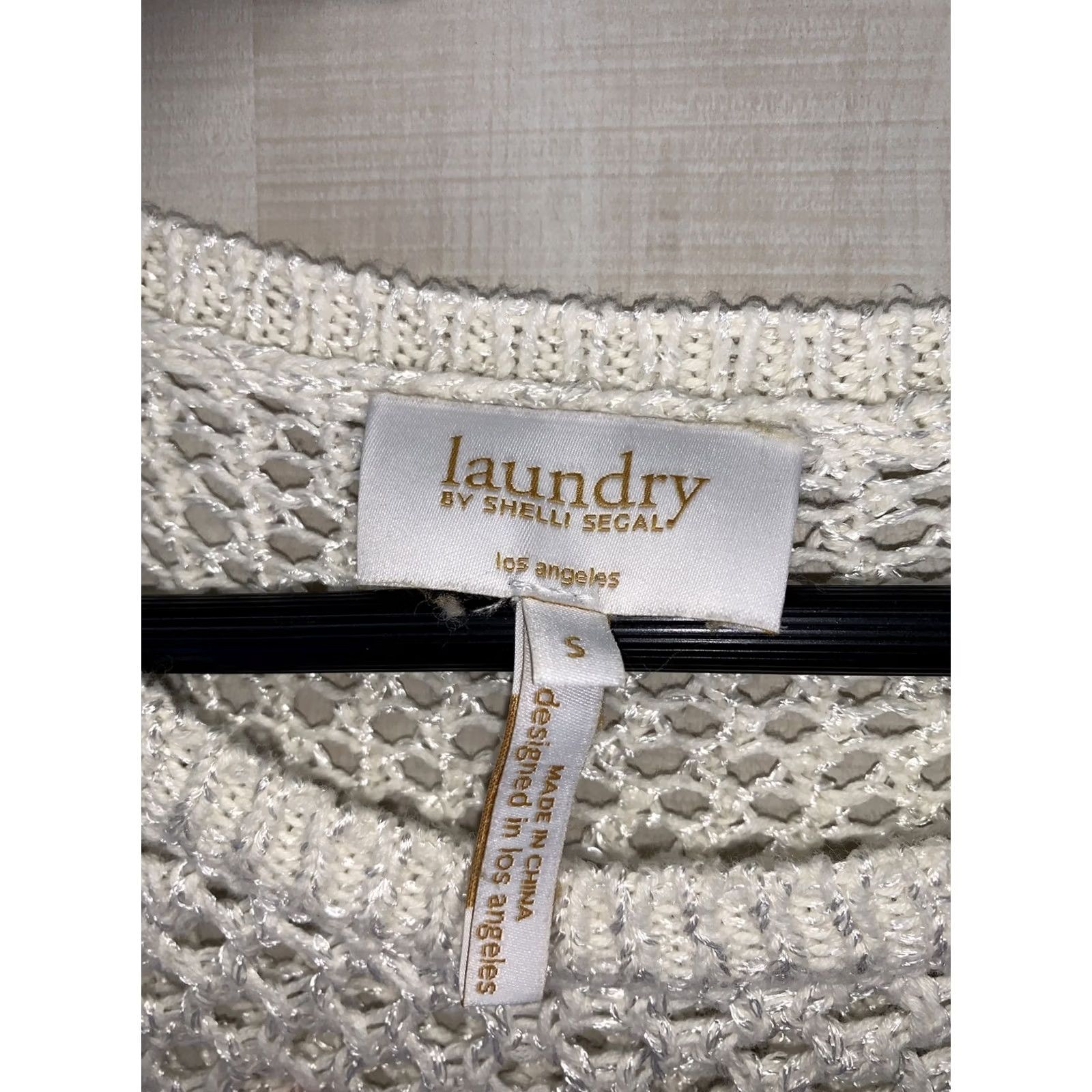 Vintage Laundry Ivory Open Knit Womens Sweater S Size S / US 4 / IT 40 - 5 Thumbnail