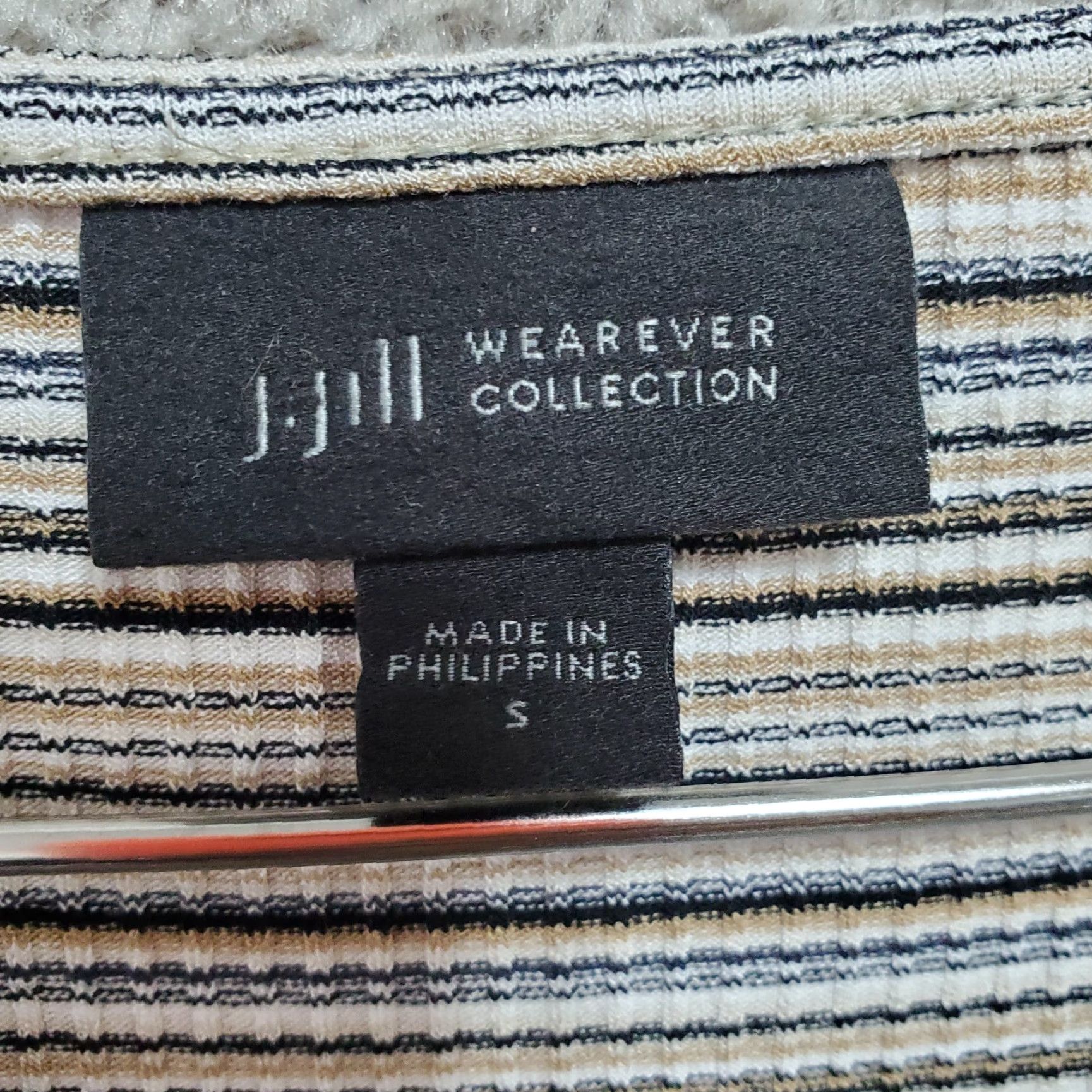 J. Jill J. Jill Tank Dress Womens Small Multicolor Striped Ribbed Rayon Stretch Pullover Size S / US 4 / IT 40 - 7 Thumbnail