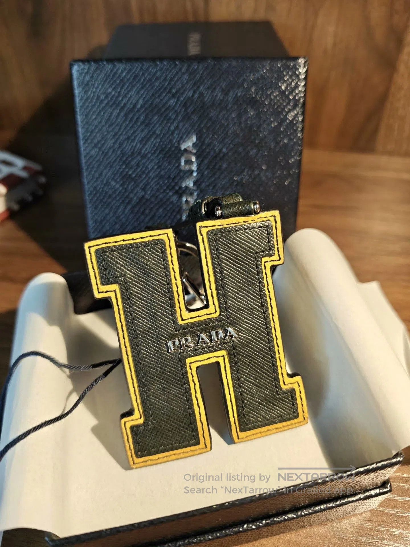 Prada Prada Letter H Keychain Bag Charm. Size ONE SIZE - 2 Thumbnail