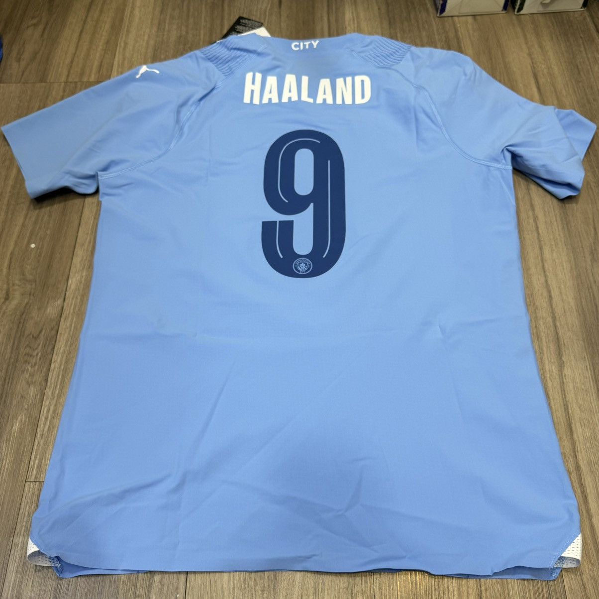 Puma Manchester city 23/24 player issue home shirt #9 Haaland Size US XL / EU 56 / 4 - 2 Thumbnail
