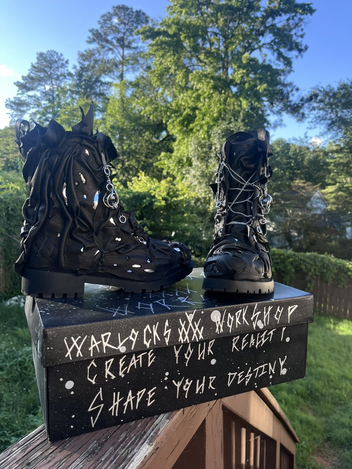 Other Warlocks Workshop ~ Chrome Martens Size US 10 / EU 43 - 1 Thumbnail