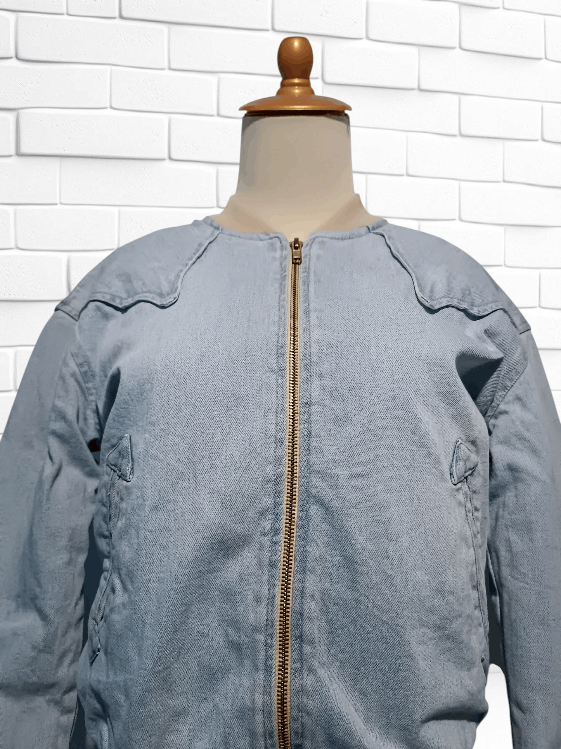 Nanushka Sherpa Trucker Denim Jacket Western Style Size XS / US 0-2 / IT 36-38 - 3 Thumbnail