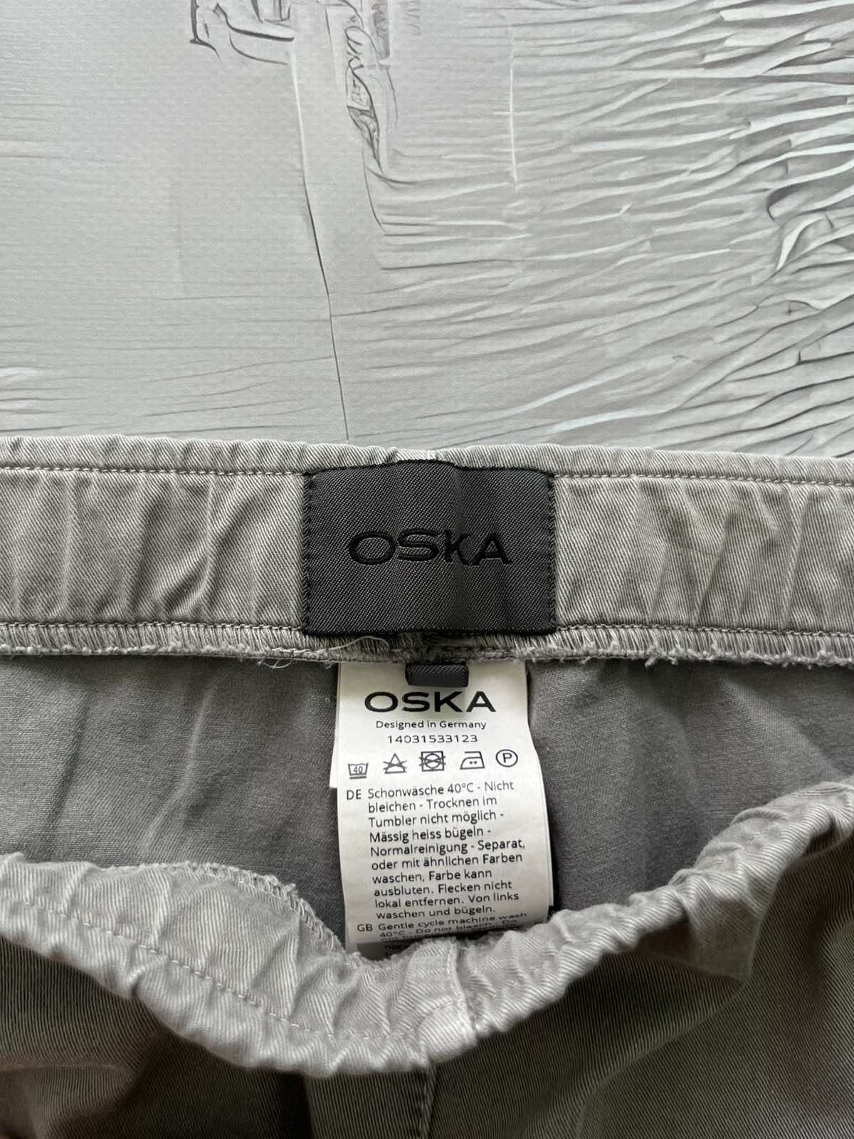 OSKA OSKA Women's Stretch Cropped Gray Cotton Pants Size 27" / US 4 / IT 40 - 4 Thumbnail