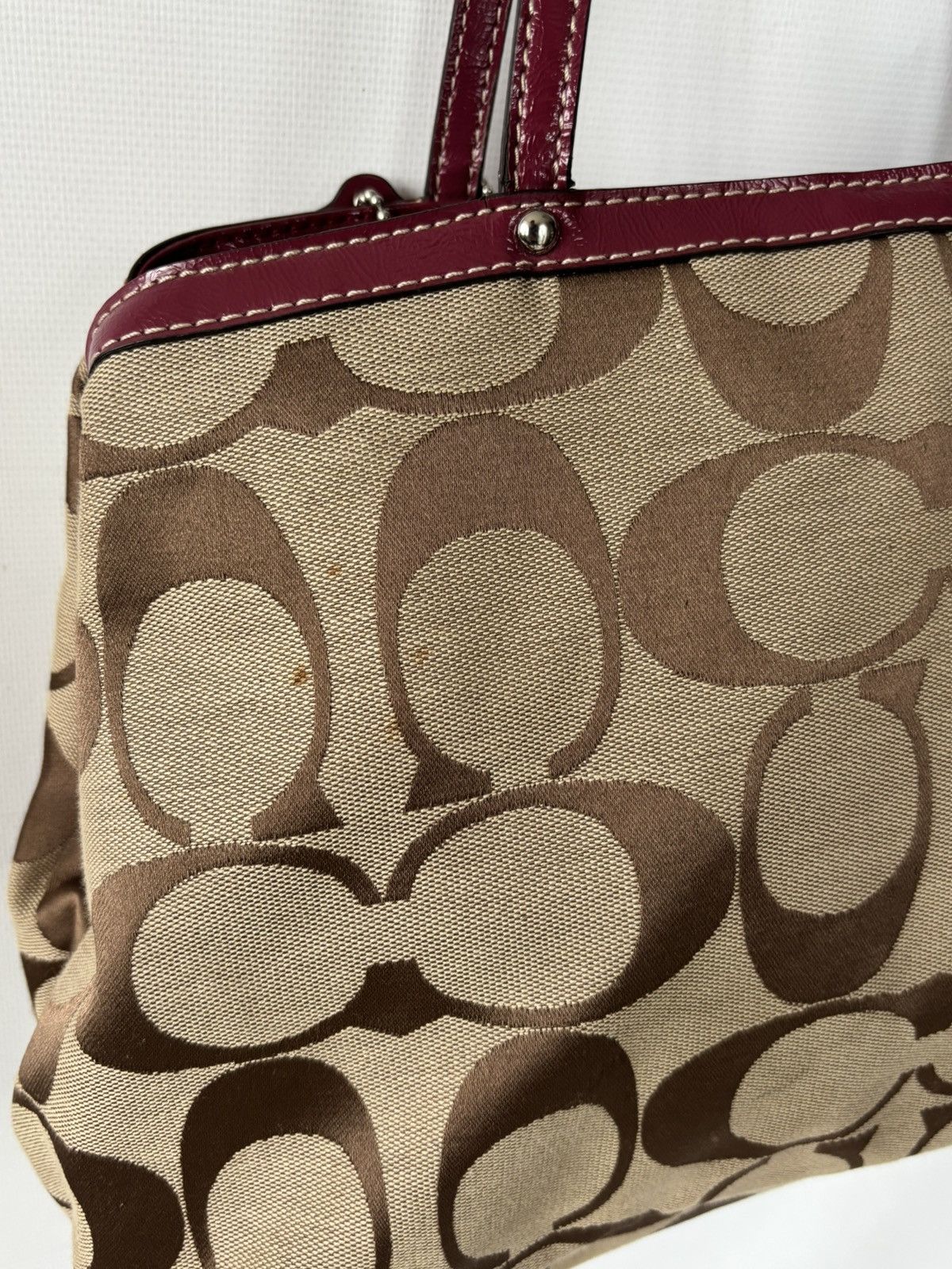 Coach × Vintage Vintage Coach Monogram Canvas bag Size ONE SIZE - 10 Thumbnail