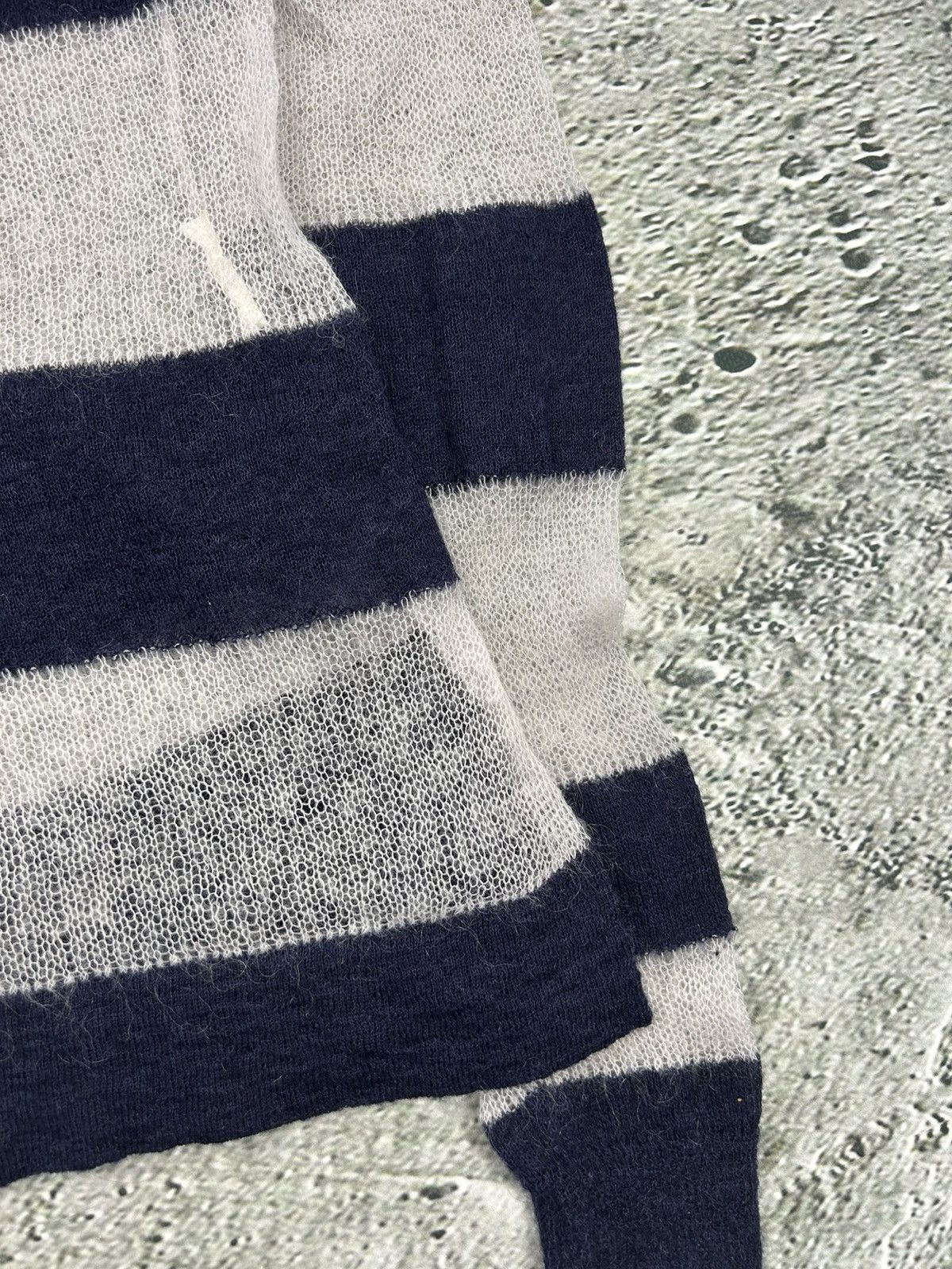 Acne Studios Acne Studios Mohair Sweater Octave SS14 Striped Navy White Size US XS / EU 42 / 0 - 3 Thumbnail