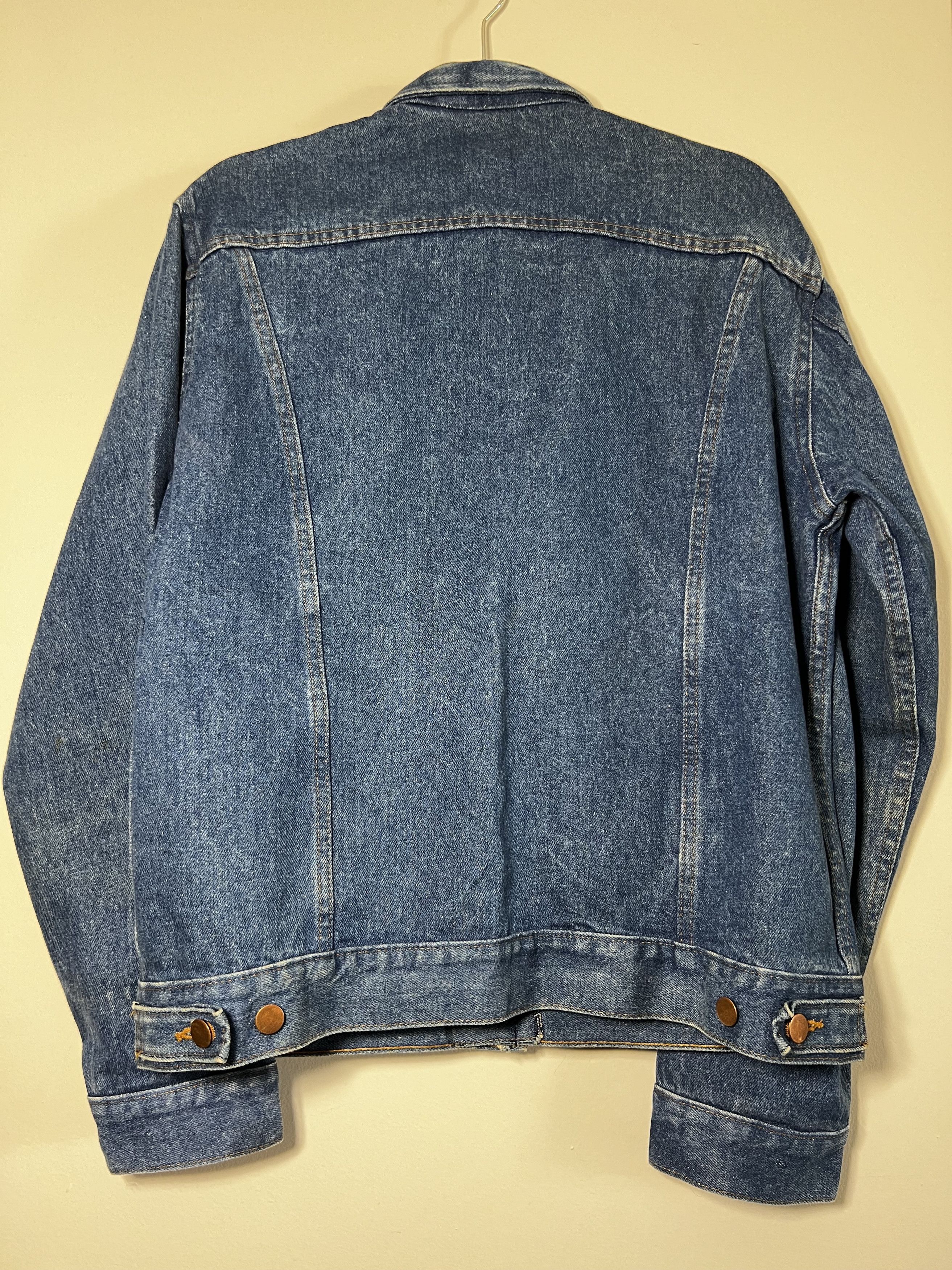 Vintage Vintage 1980's-1990's 4 Pocket Workwear Denim Jean Jacket Size US L / EU 52-54 / 3 - 6 Thumbnail