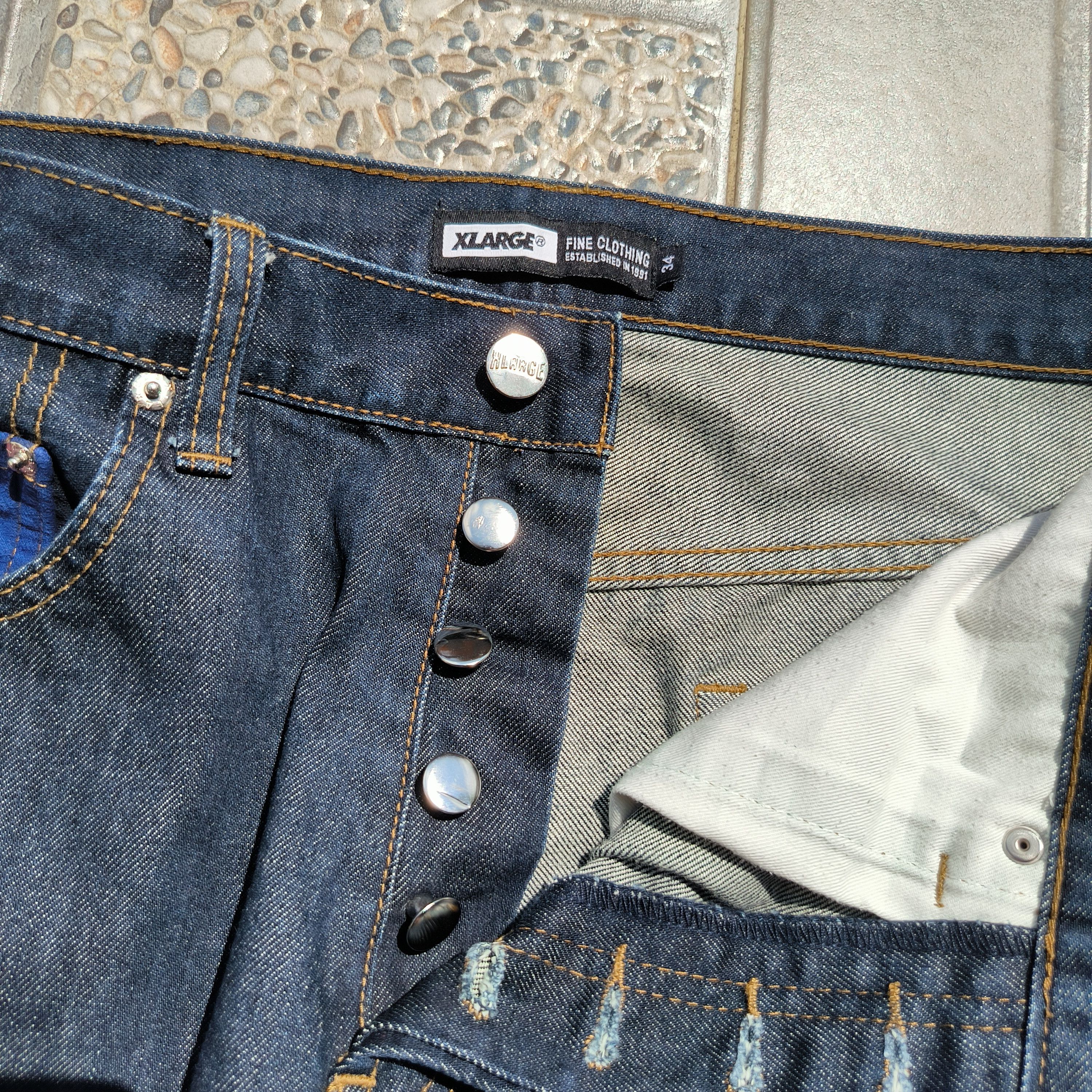 Xlarge XLARGE Selvedge Denim Jeans Iconic Logo Size US 34 / EU 50 - 3 Thumbnail