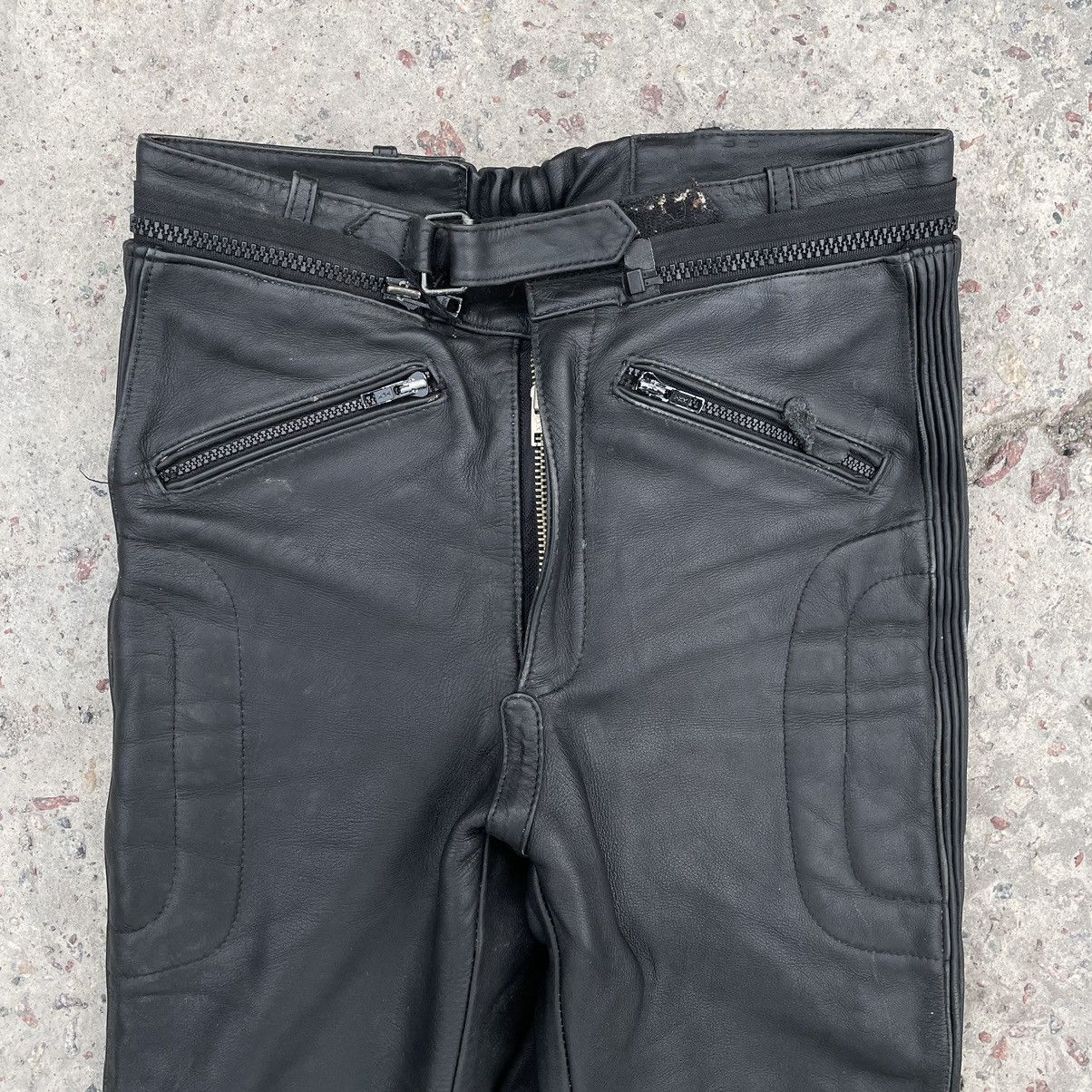 Vintage Vintage Moto Pants 31 Real Leather Y2K 90s USA Style Size US 31 - 4 Thumbnail