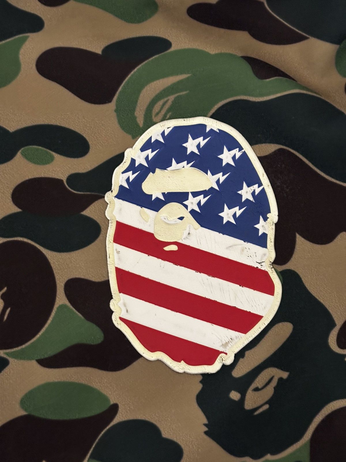 Adidas × Bape Authentic ape bape x adidas green camo shark hoodie M used Size US M / EU 48-50 / 2 - 2 Thumbnail
