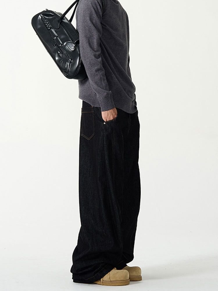 Japanese Brand × Other Street black solid colour machete jeans Size US 31 - 3 Thumbnail