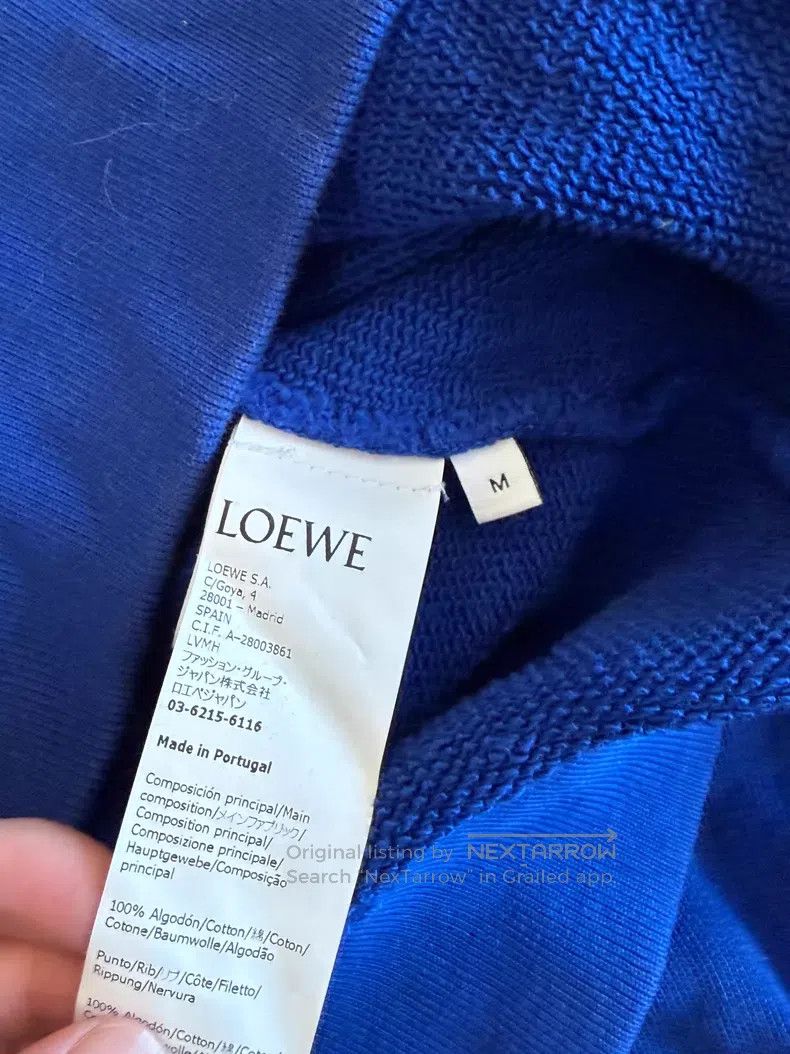 Loewe Loewe Embroidered Sweatshirt, Klein Blue Size M / US 6-8 / IT 42-44 - 3 Thumbnail