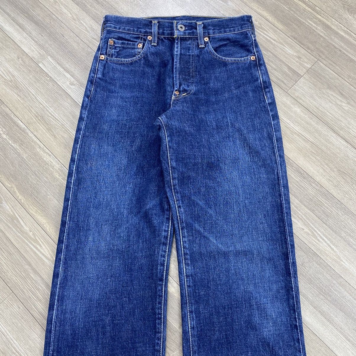 Levi's 🇯🇵 1990s Levis 702xx Selvedge Buckle Back Faded Blue Jeans Size US 27 - 3 Thumbnail