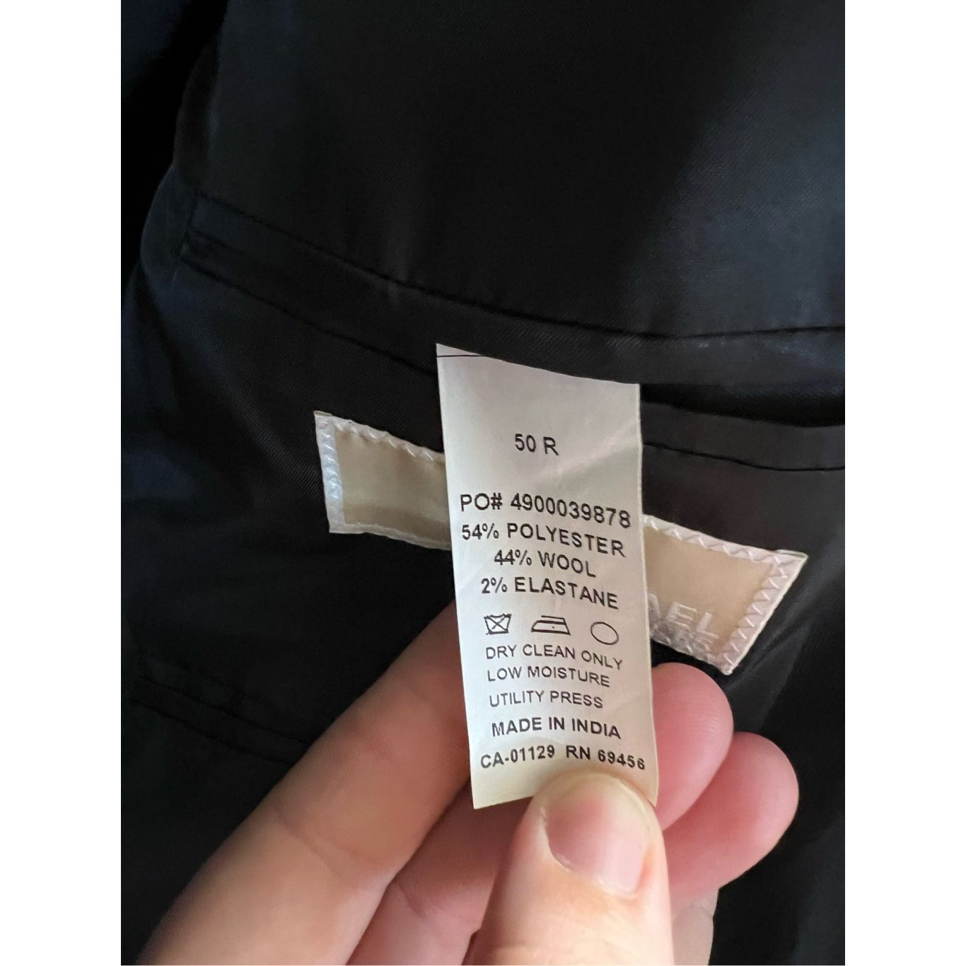 Michael Kors Michael Michael Kors Black Tux Top Men’s Size 50R 54% Polyes Size 50R - 10 Thumbnail