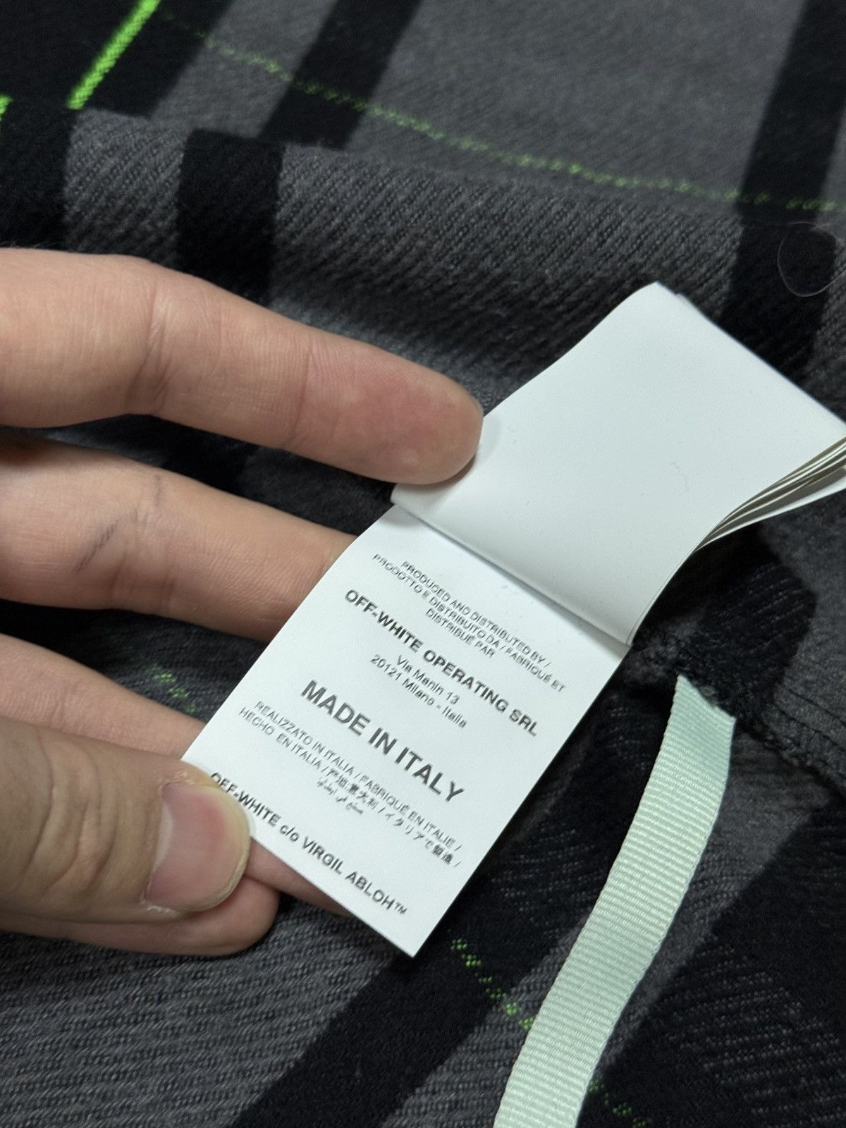 Off-White Off-White flannel hoodie impressionism check jacket shirt Size US S / EU 44-46 / 1 - 14 Thumbnail