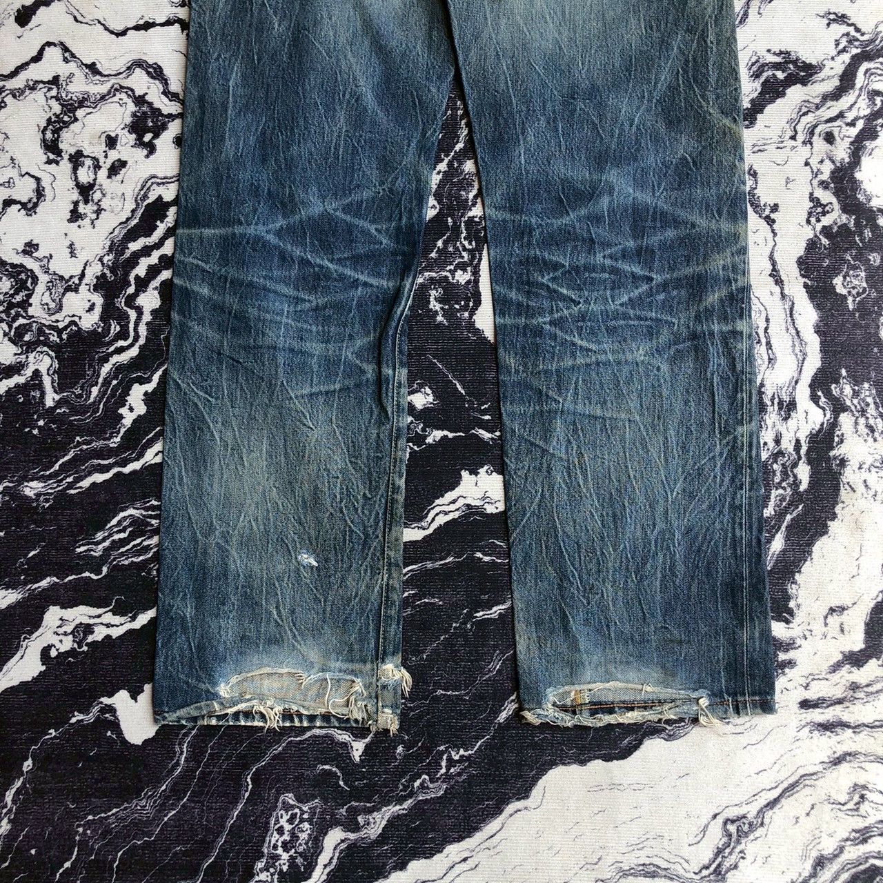 Levi's Vintage Clothing Vintage Levi’s 501 Big E Distressed Selvedge Denim Size US 32 / EU 48 - 7 Thumbnail