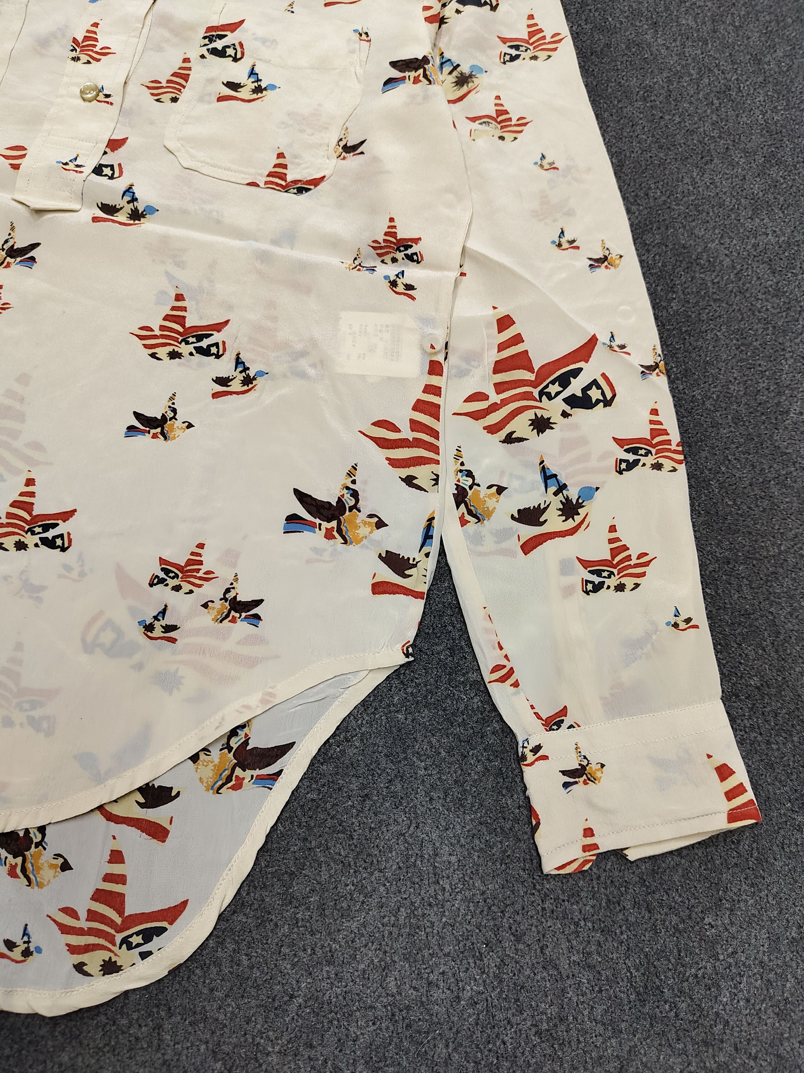Isabel Marant Isabel Marant Étoile- Silk Folk Graphic Printed Blouse Size S / US 4 / IT 40 - 7 Thumbnail