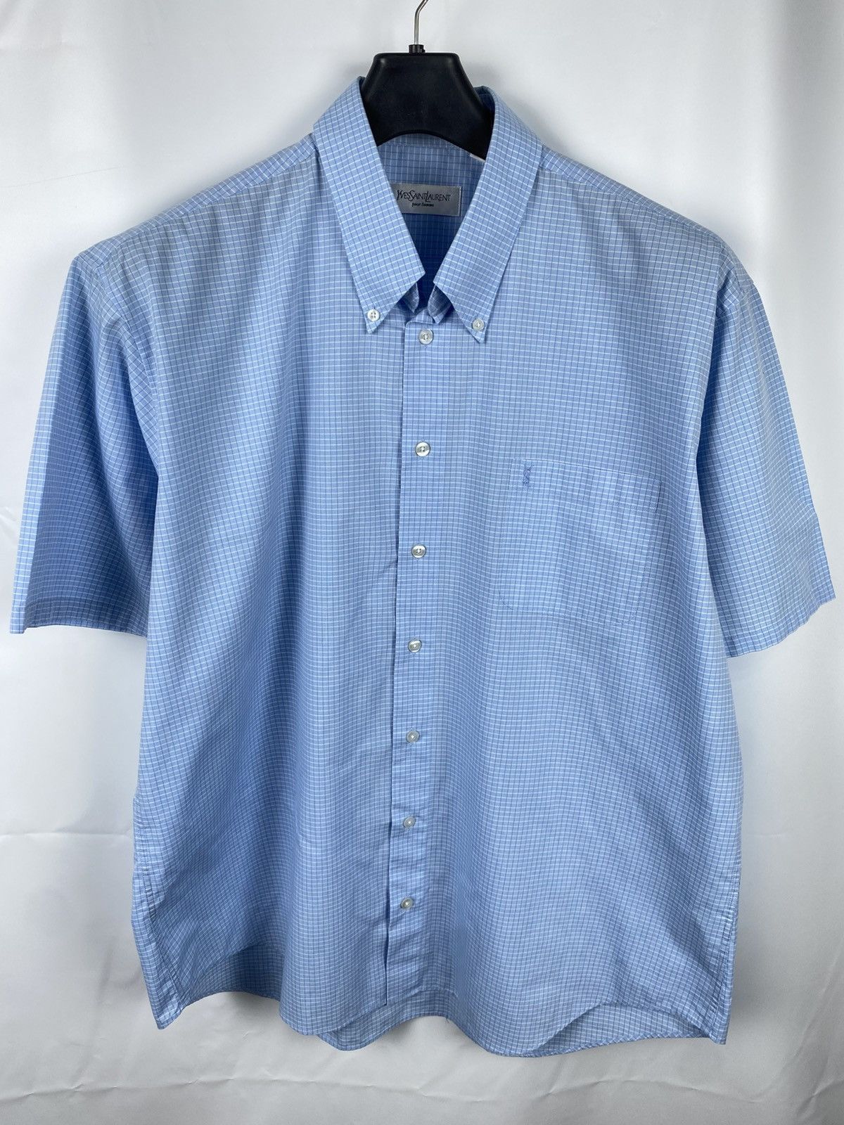 Yves Saint Laurent Yves Saint Laurent Shirt Short Sleeve Button Up Men size XL Size US XL / EU 56 / 4 - 1 Thumbnail