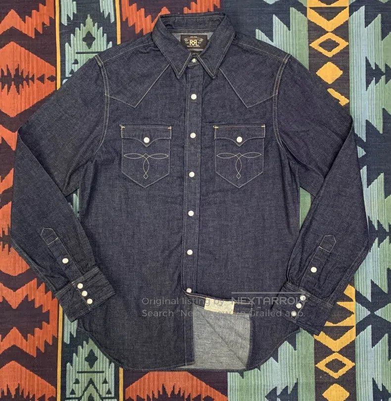 RRL Ralph Lauren RRL Ralph Lauren Raw Classic Denim Shirt Size US S / EU 44-46 / 1 - 1 Thumbnail