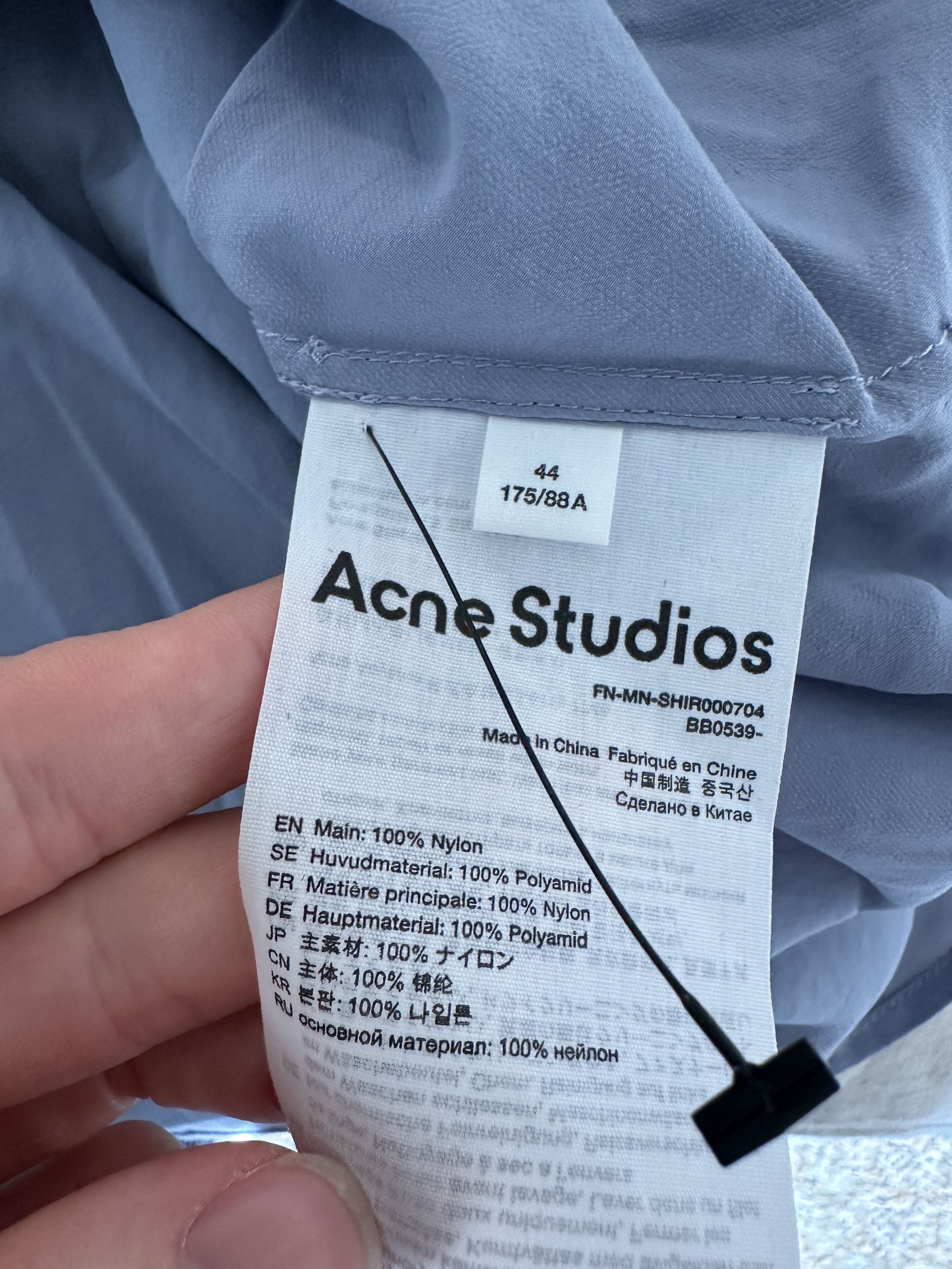Acne Studios Acne Studios Zip Up Shirt Size US M / EU 48-50 / 2 - 5 Thumbnail