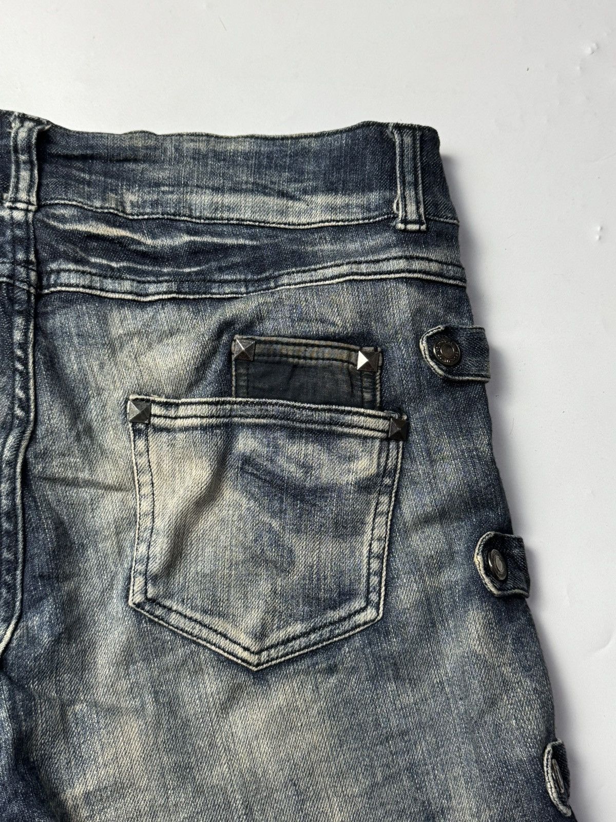 Japanese Brand Japanese Studded Denim Shorts Archived Style Size US 31 - 6 Thumbnail