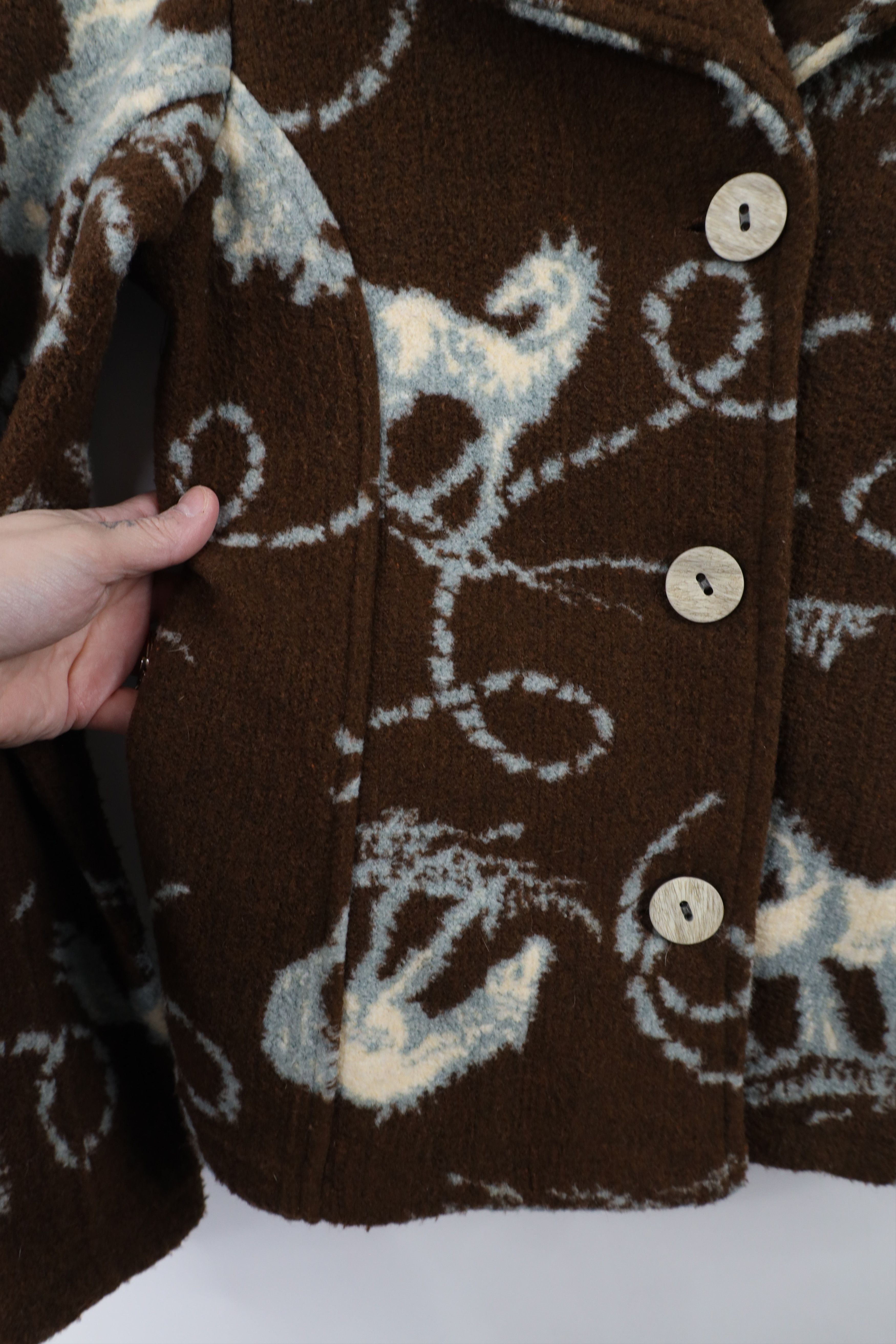 Vintage Vintage 90s Streetwear Equestrian All Over Print Jacket Coat Size S / US 4 / IT 40 - 4 Thumbnail