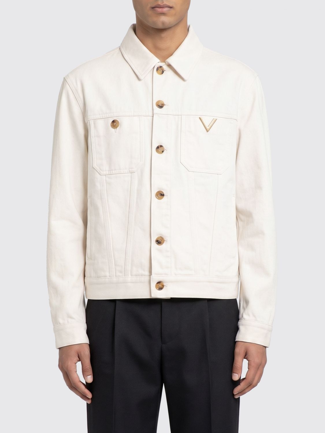 Valentino Valentino Jacket Men Ivory Size US M / EU 48-50 / 2 - 1 Thumbnail