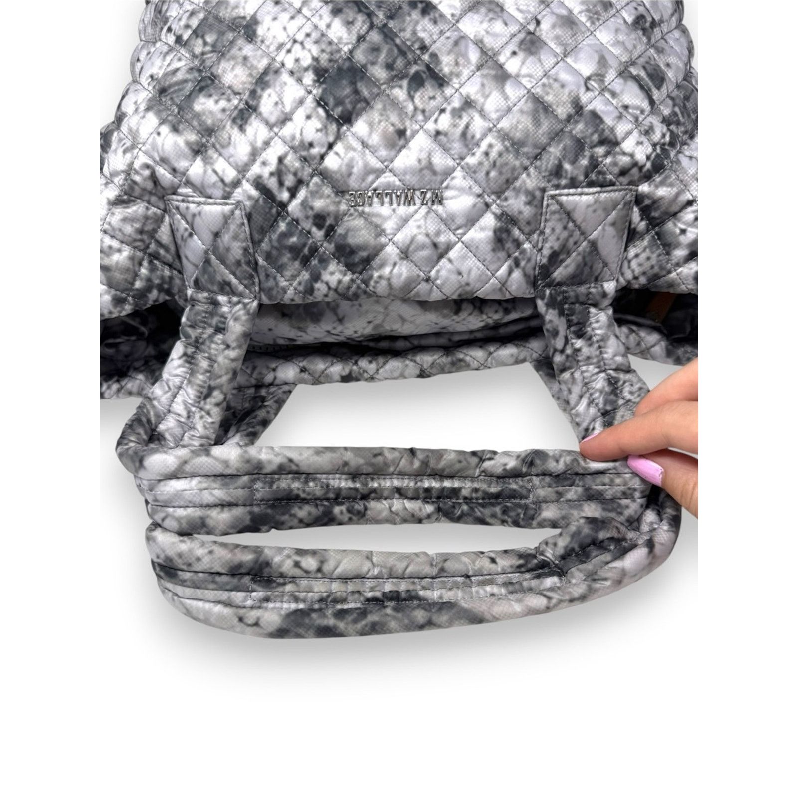 MZ Wallace MZ Wallace Metro Quilted Dip Tie Dye Zippered Tote Bag Multi Size ONE SIZE - 8 Thumbnail