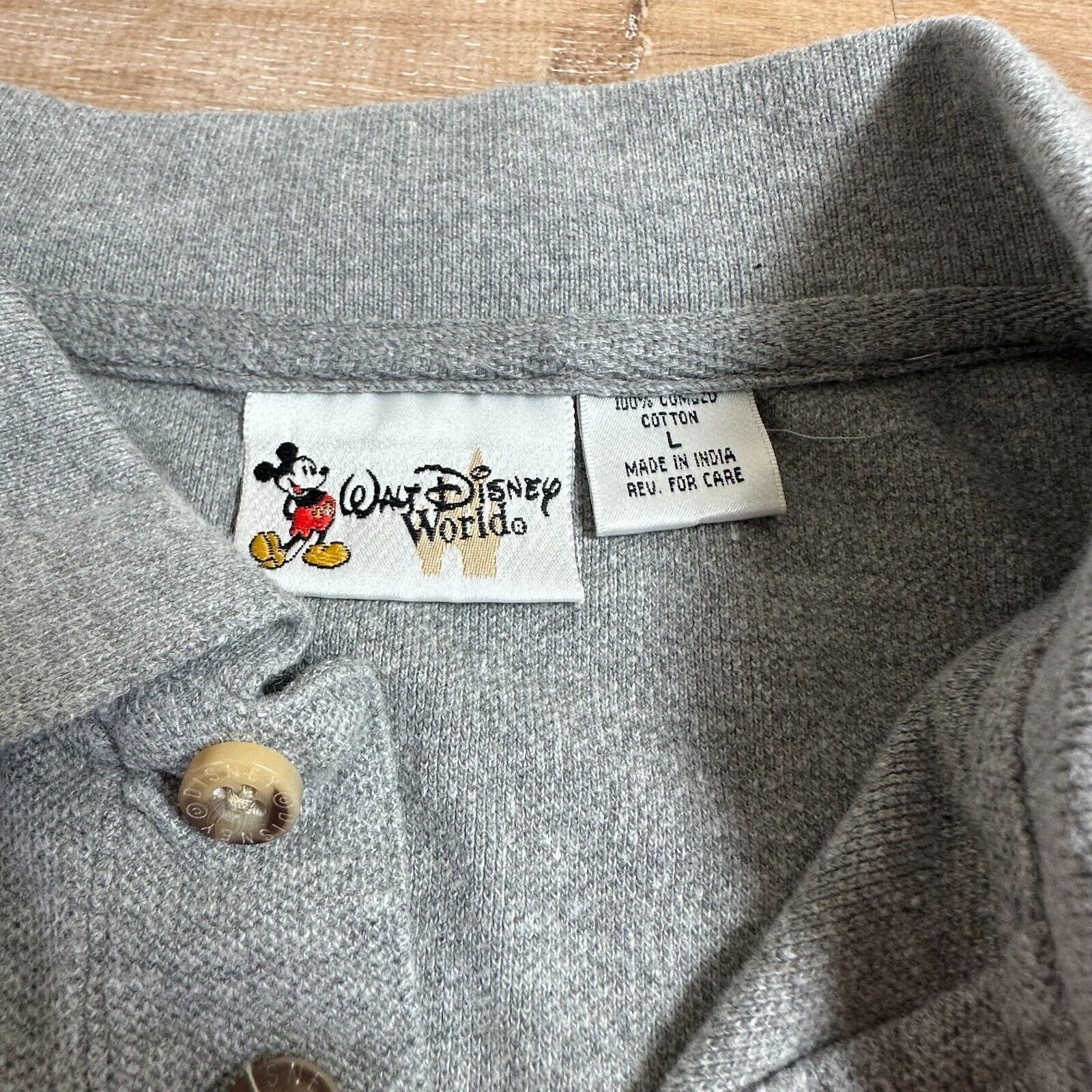 Disney Vintage Walt Disney World 2000 Mickey Mouse Men's Polo Large Size US L / EU 52-54 / 3 - 3 Thumbnail