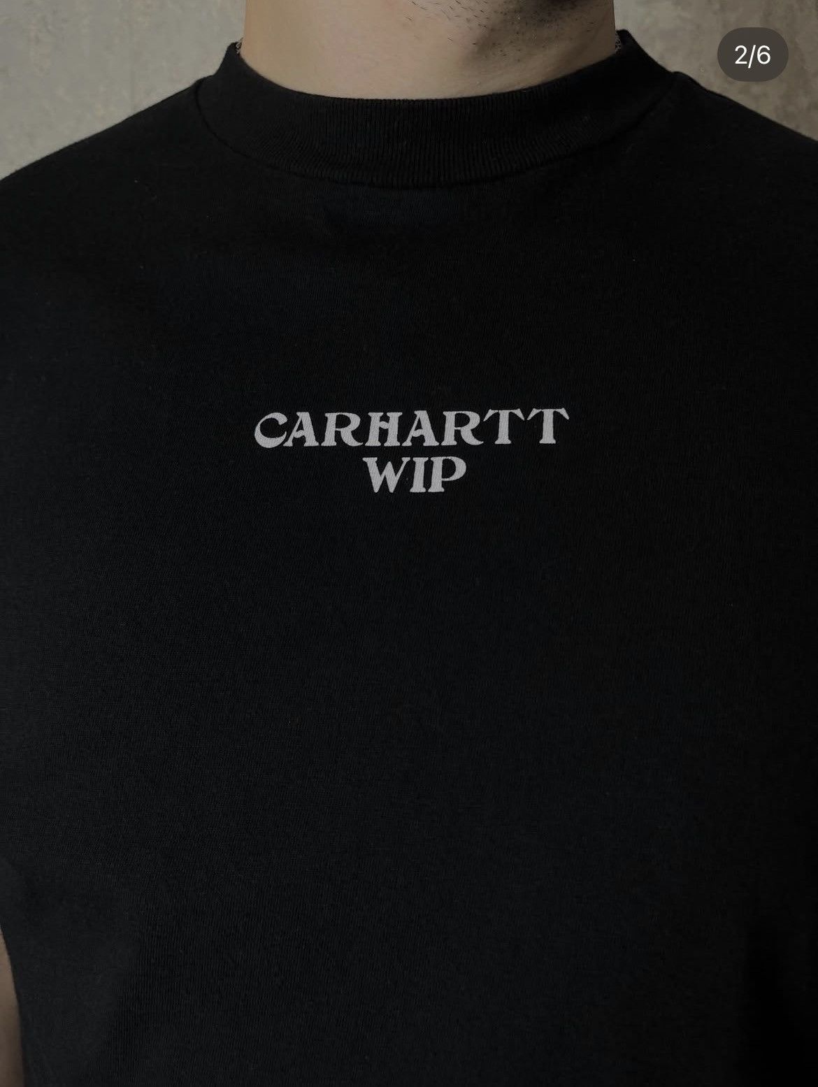 Carhartt Wip Carhartt WIP Big Logo Black T-Shirt Tee Size US S / EU 44-46 / 1 - 2 Thumbnail