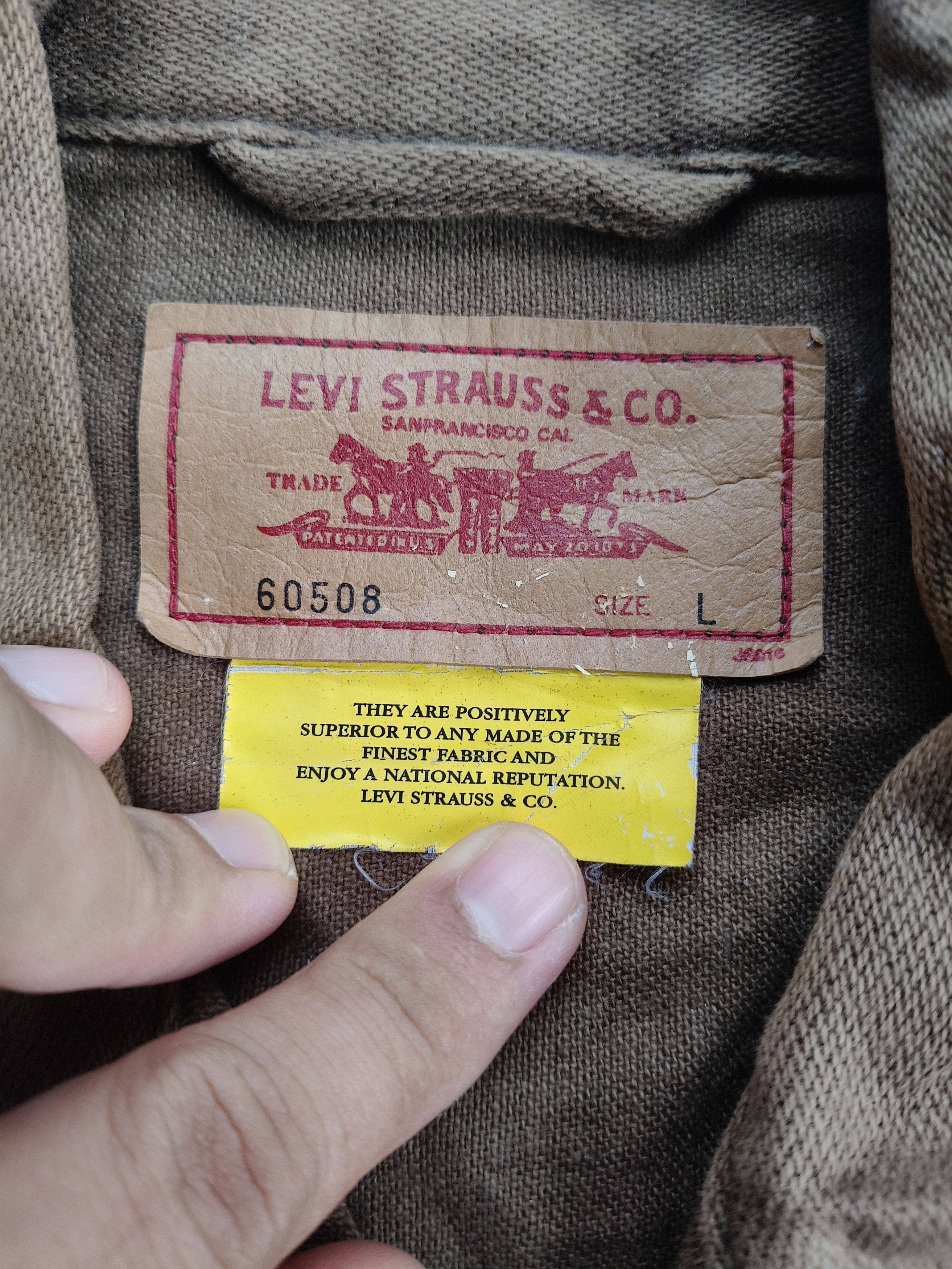 Levi's Denim Button jacket Sun Faded